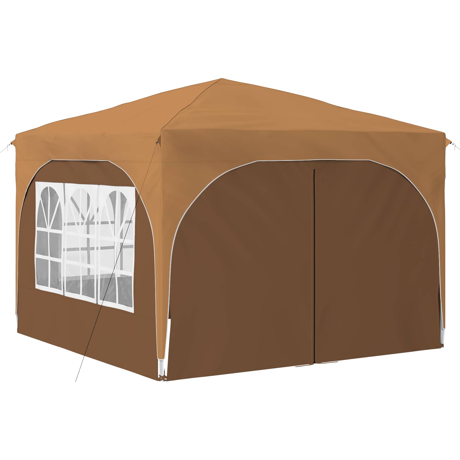 Tenda per feste a pop-up 290 x 290 x 245 cm Beige