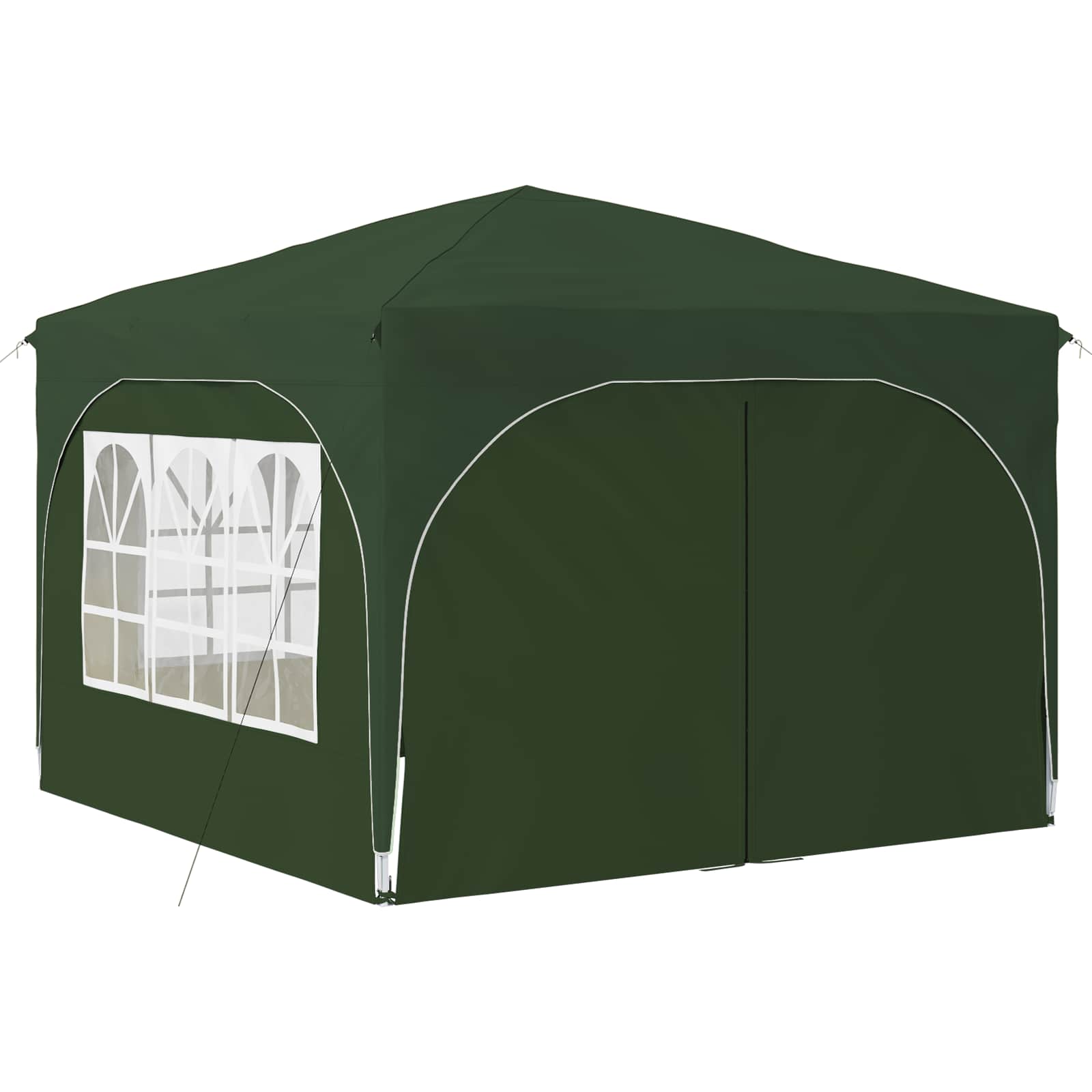 Tenda per feste a pop-up 290 x 290 x 245 cm Verde