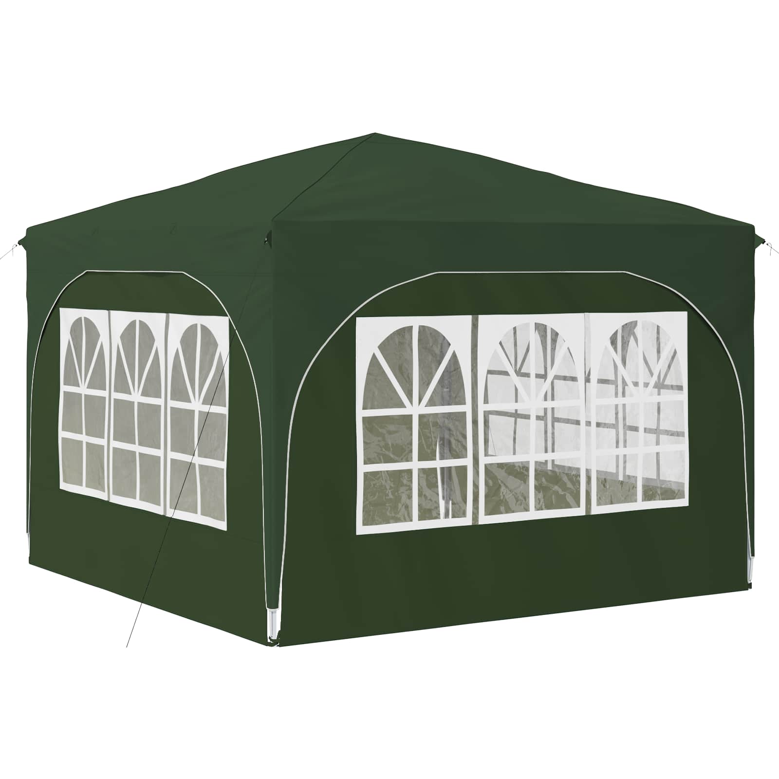 Tenda per feste a pop-up 290 x 290 x 245 cm Verde
