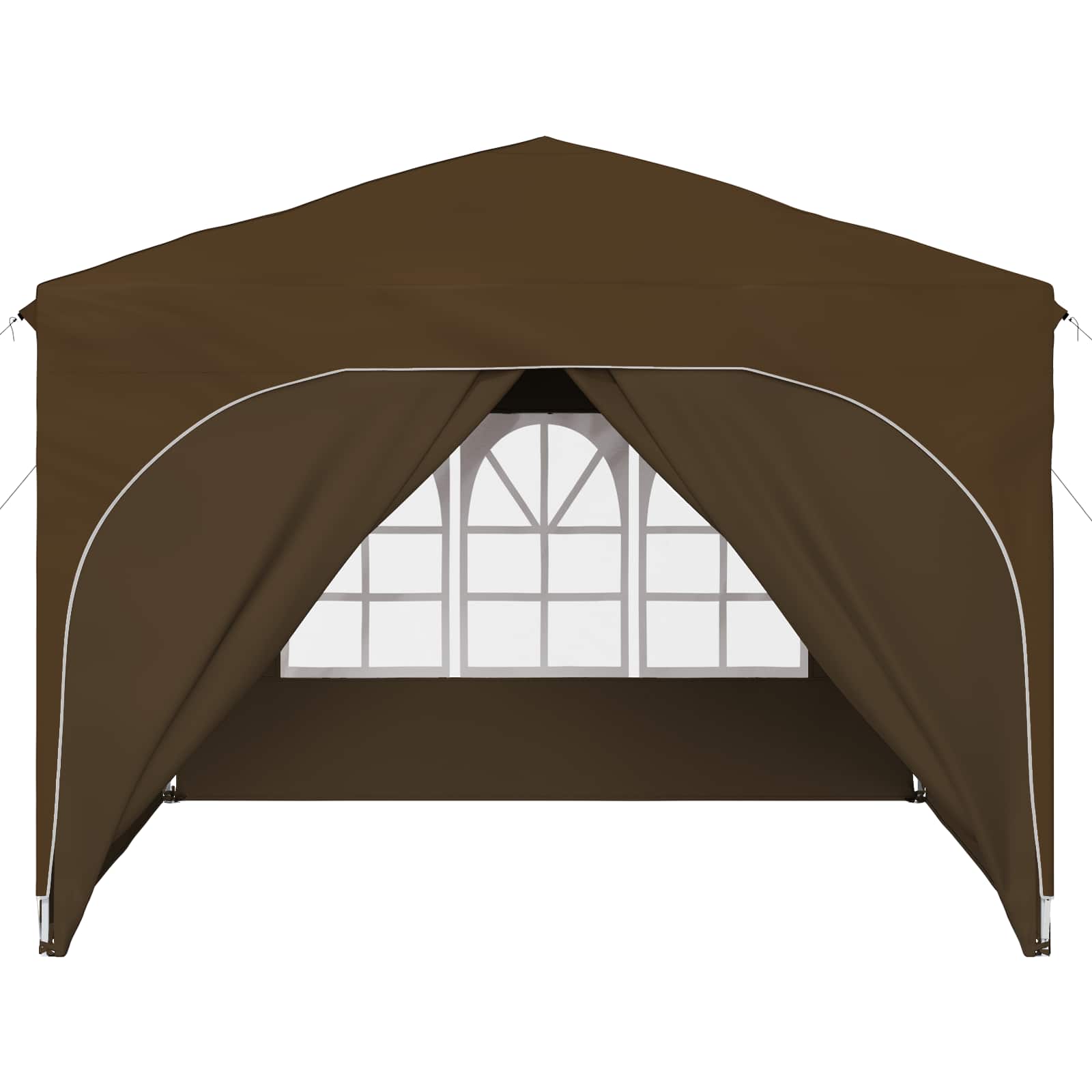 Tenda per feste a pop-up 290 x 290 x 245 cm Tortora