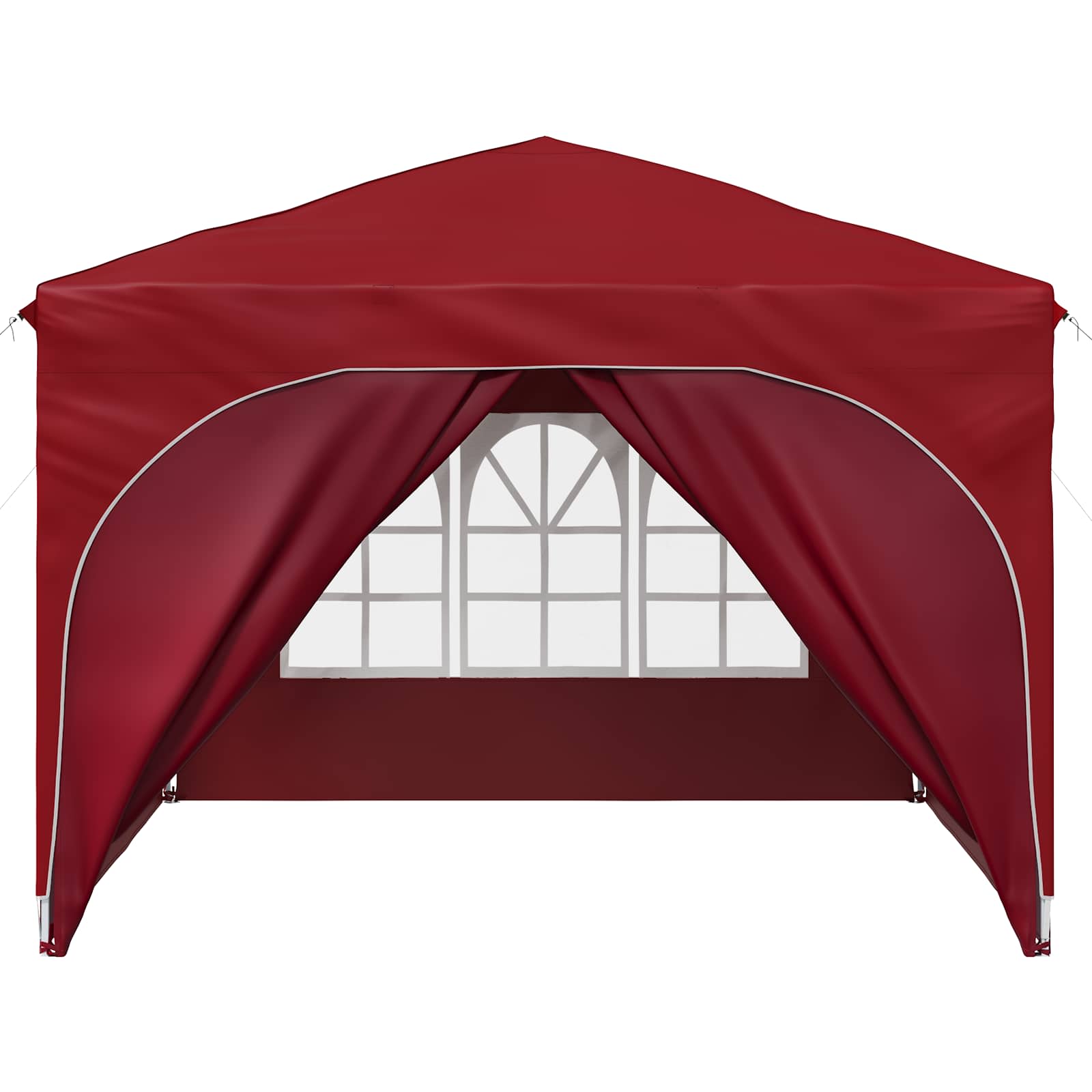 Tenda per feste a pop-up 290 x 290 x 245 cm Borgogna