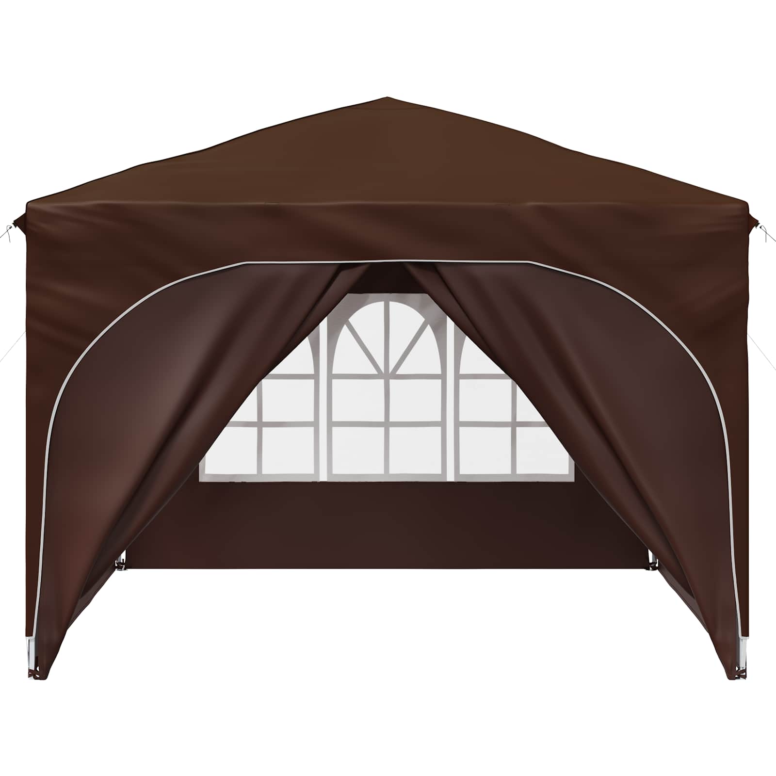 Tenda per feste a pop-up 290 x 290 x 245 cm Marrone