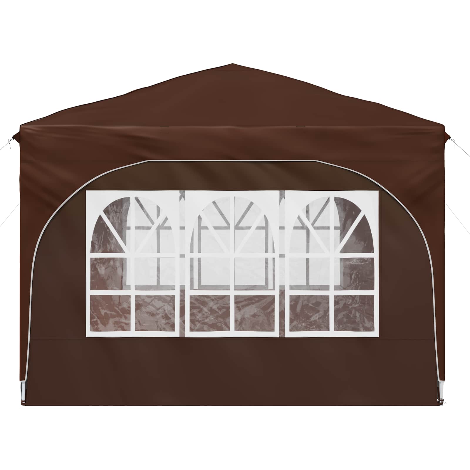 Tenda per feste a pop-up 290 x 290 x 245 cm Marrone