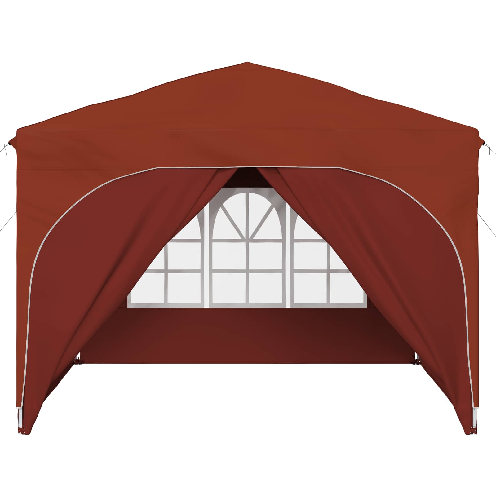 Tenda per feste a pop-up 290 x 290 x 245 cm Terracotta