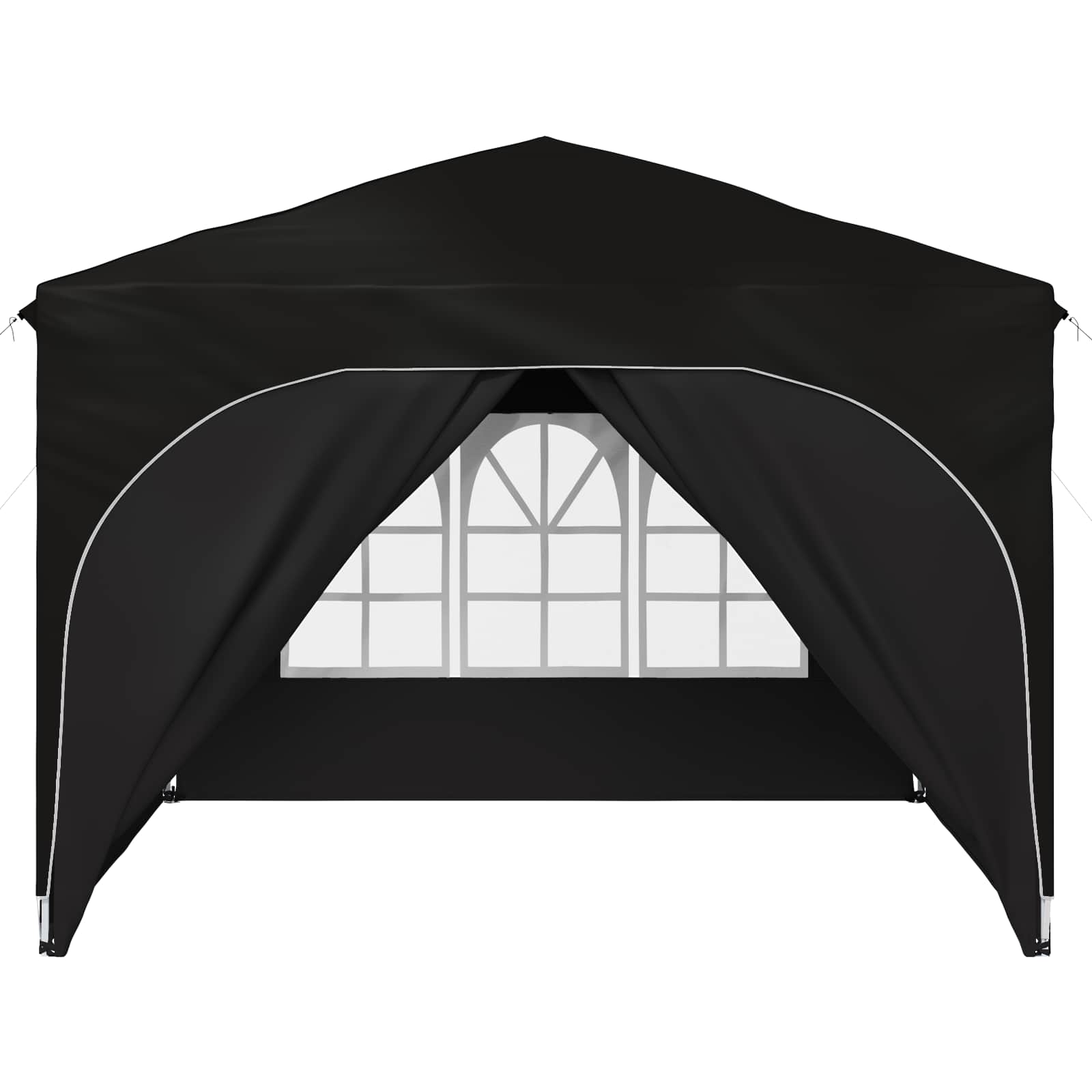 Tenda per feste a pop-up 290 x 290 x 245 cm Nero
