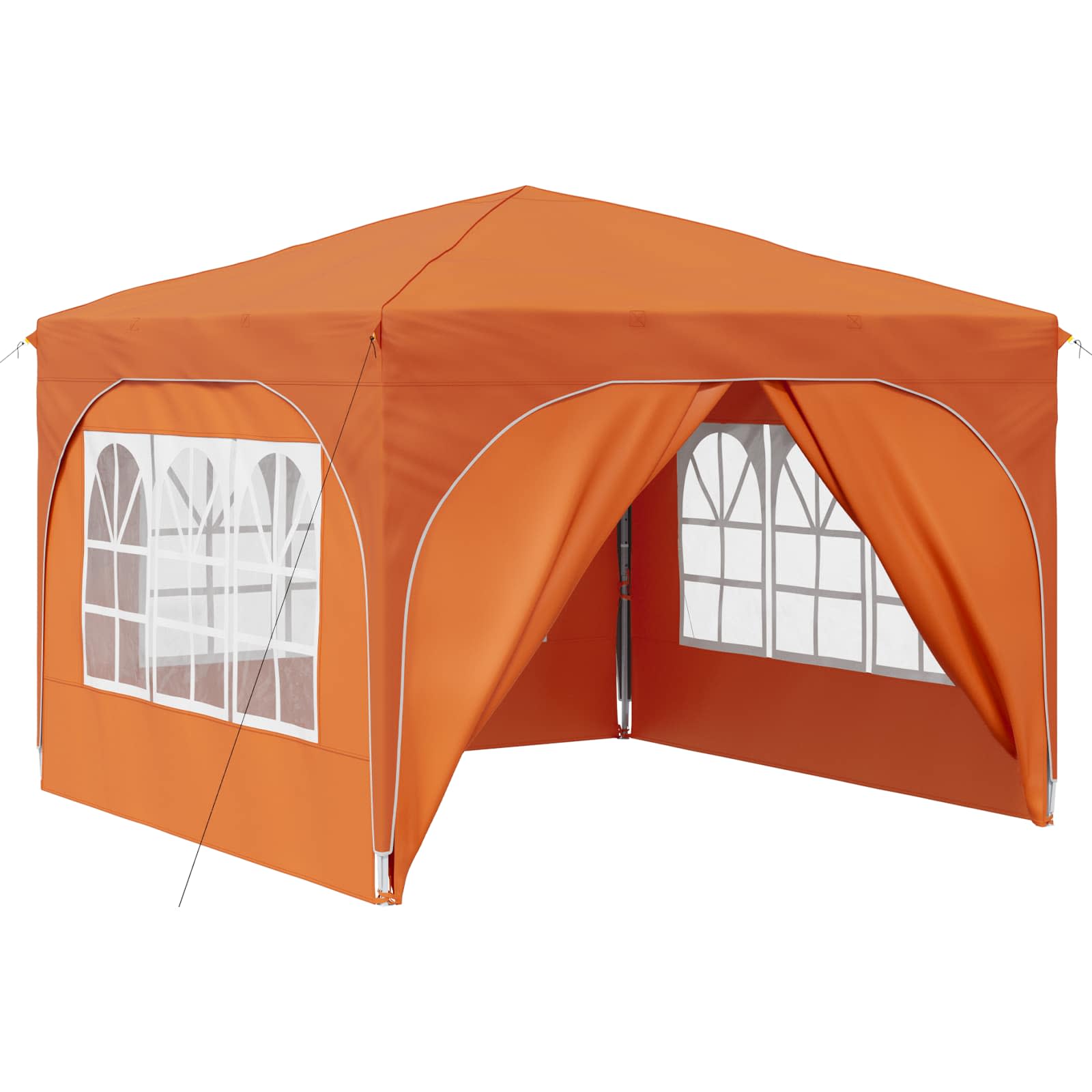 Tenda per feste a pop-up 290 x 290 x 245 cm Arancione
