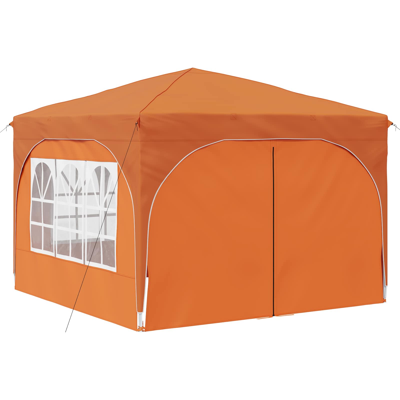Tenda per feste a pop-up 290 x 290 x 245 cm Arancione