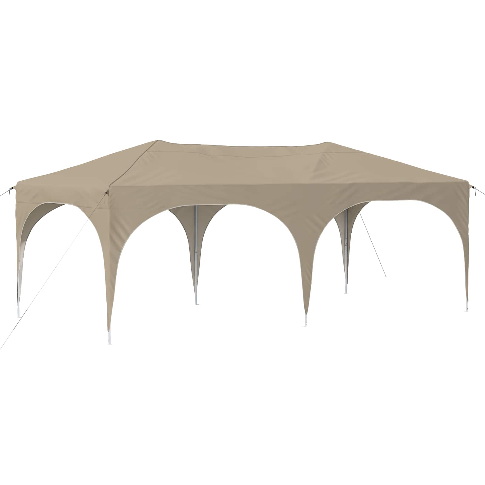 Tenda per feste a pop-up 575 x 288 x 245 cm Crema