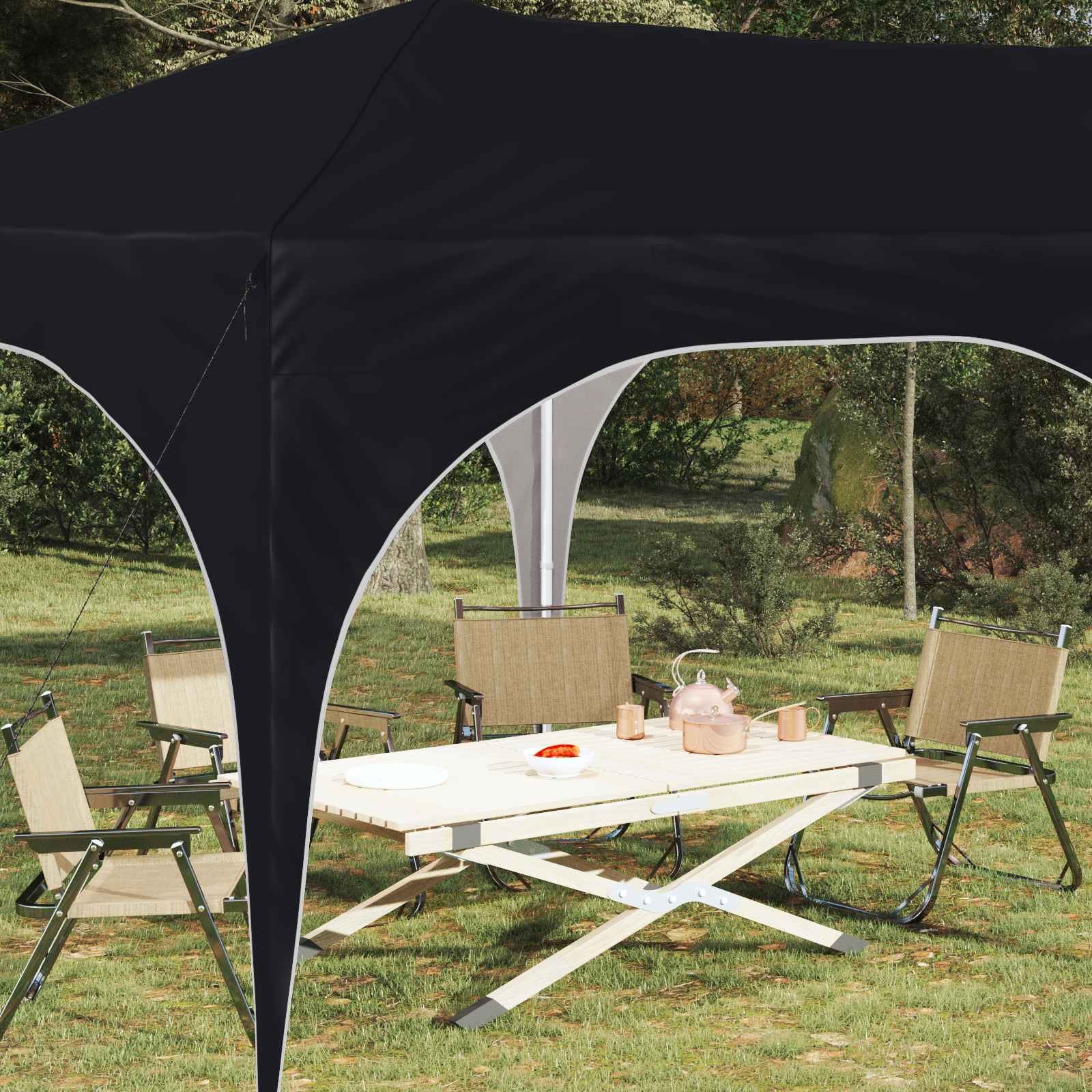 Tenda per feste a pop-up 575 x 288 x 245 cm Antracite