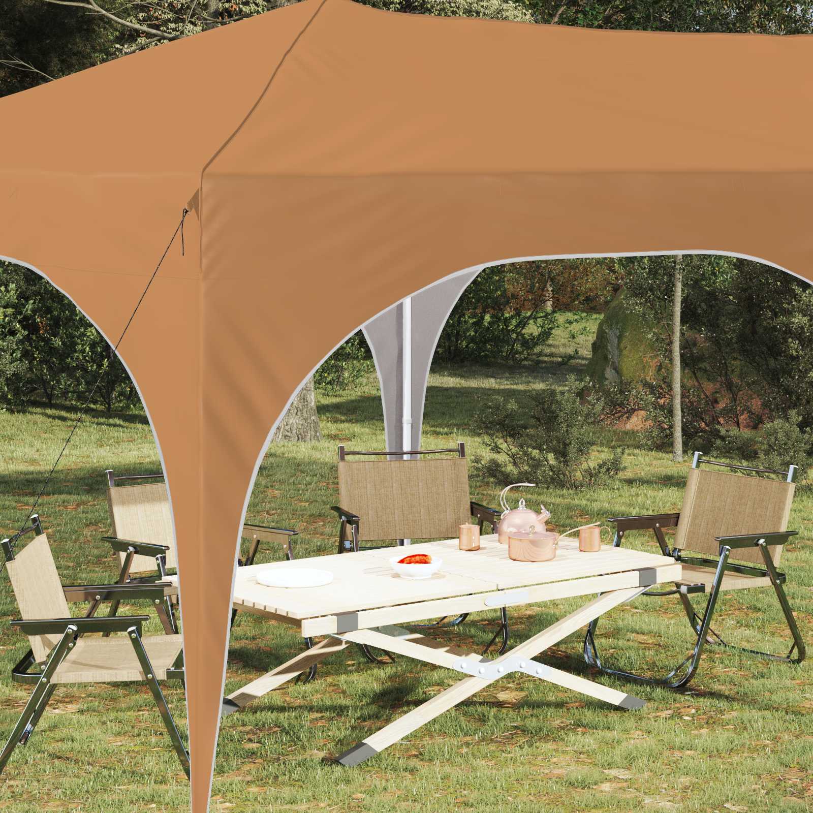 Tenda per feste a pop-up 575 x 288 x 245 cm Beige