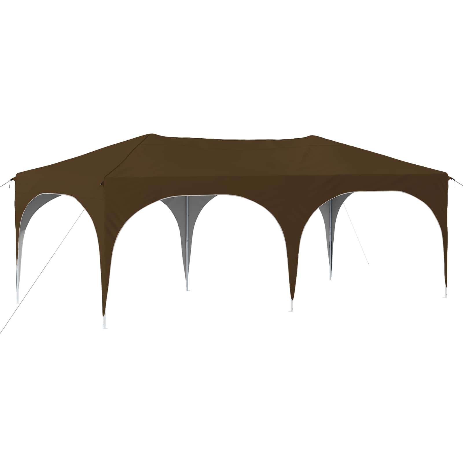 Tenda per feste a pop-up 575 x 288 x 245 cm Tortora