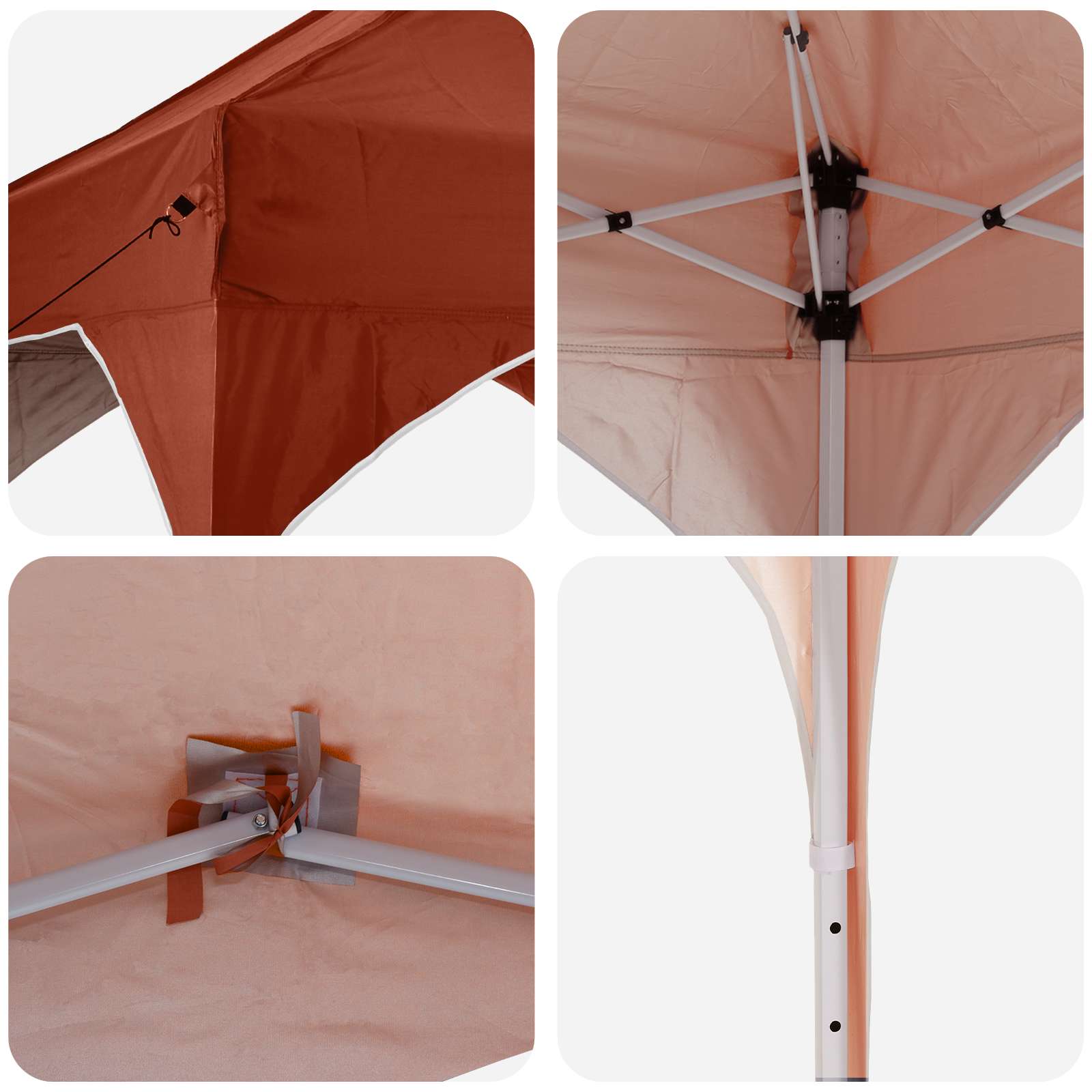 Tenda per feste a pop-up 575 x 288 x 245 cm Terracotta