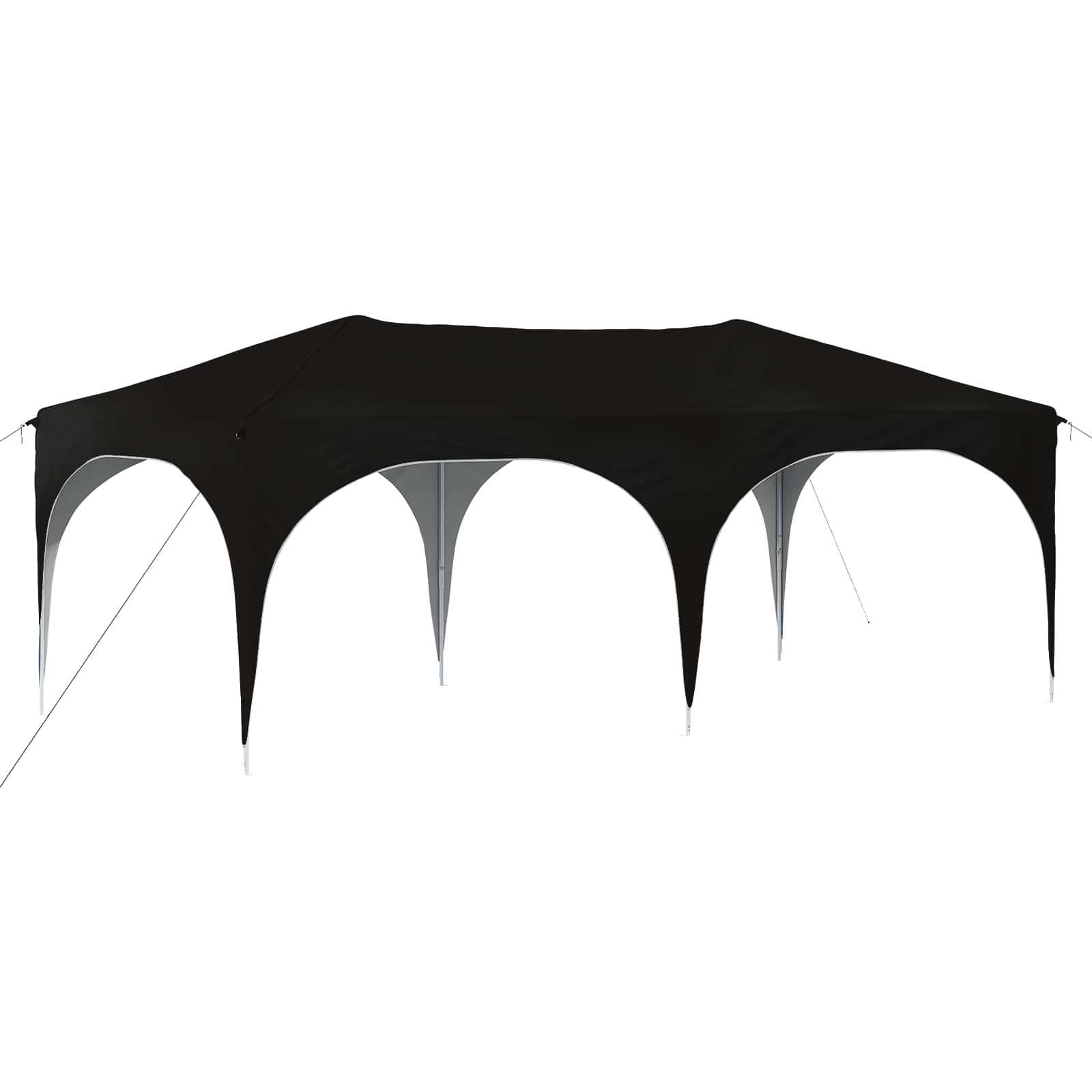 Tenda per feste a pop-up 575 x 288 x 245 cm Nero Tessuto Oxford