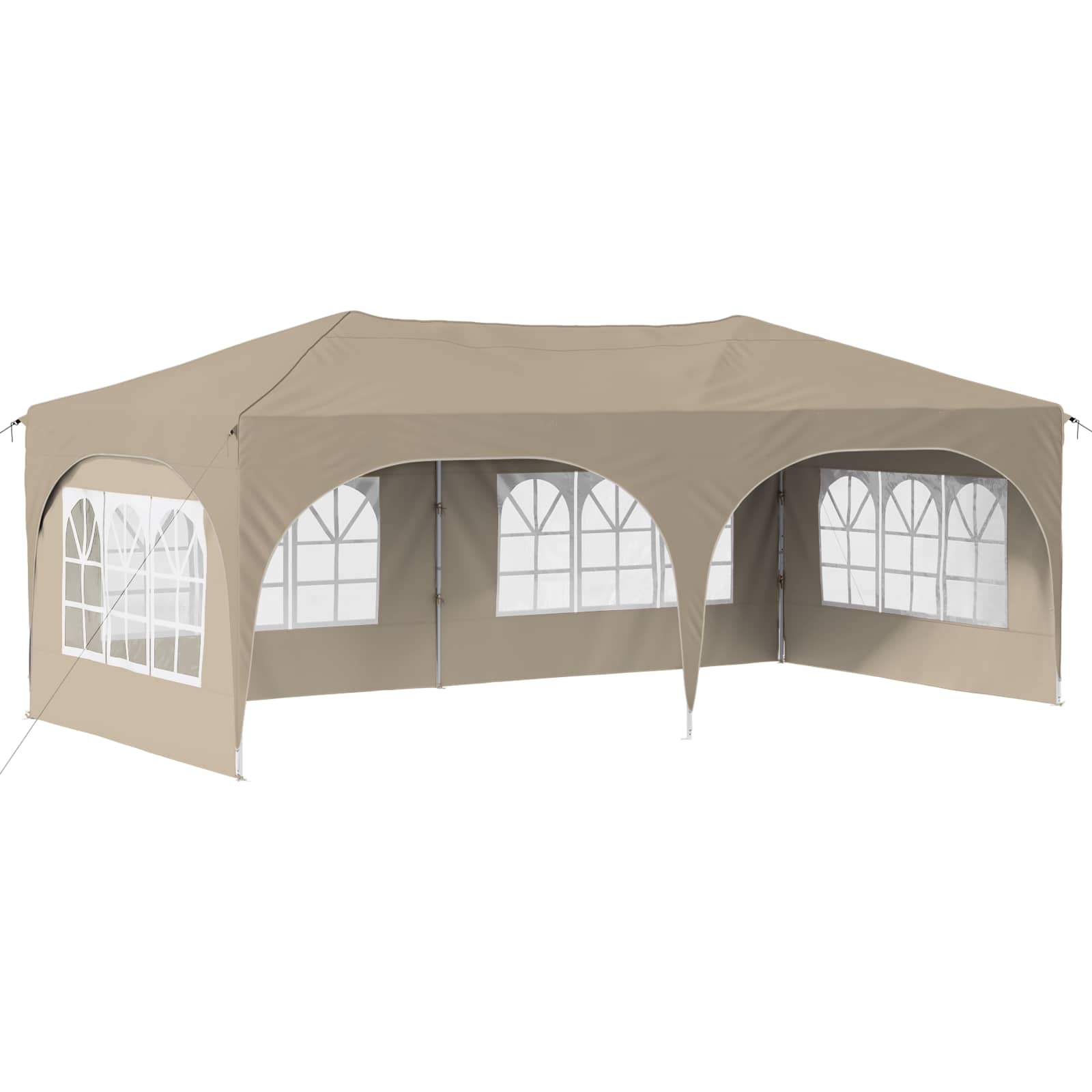 Tenda per feste a pop-up 575 x 288 x 245 cm Crema