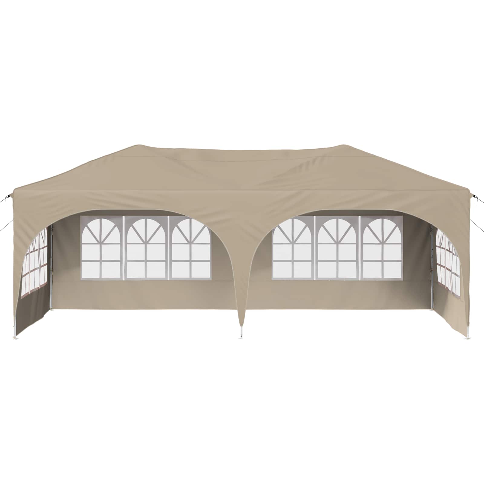 Tenda per feste a pop-up 575 x 288 x 245 cm Crema
