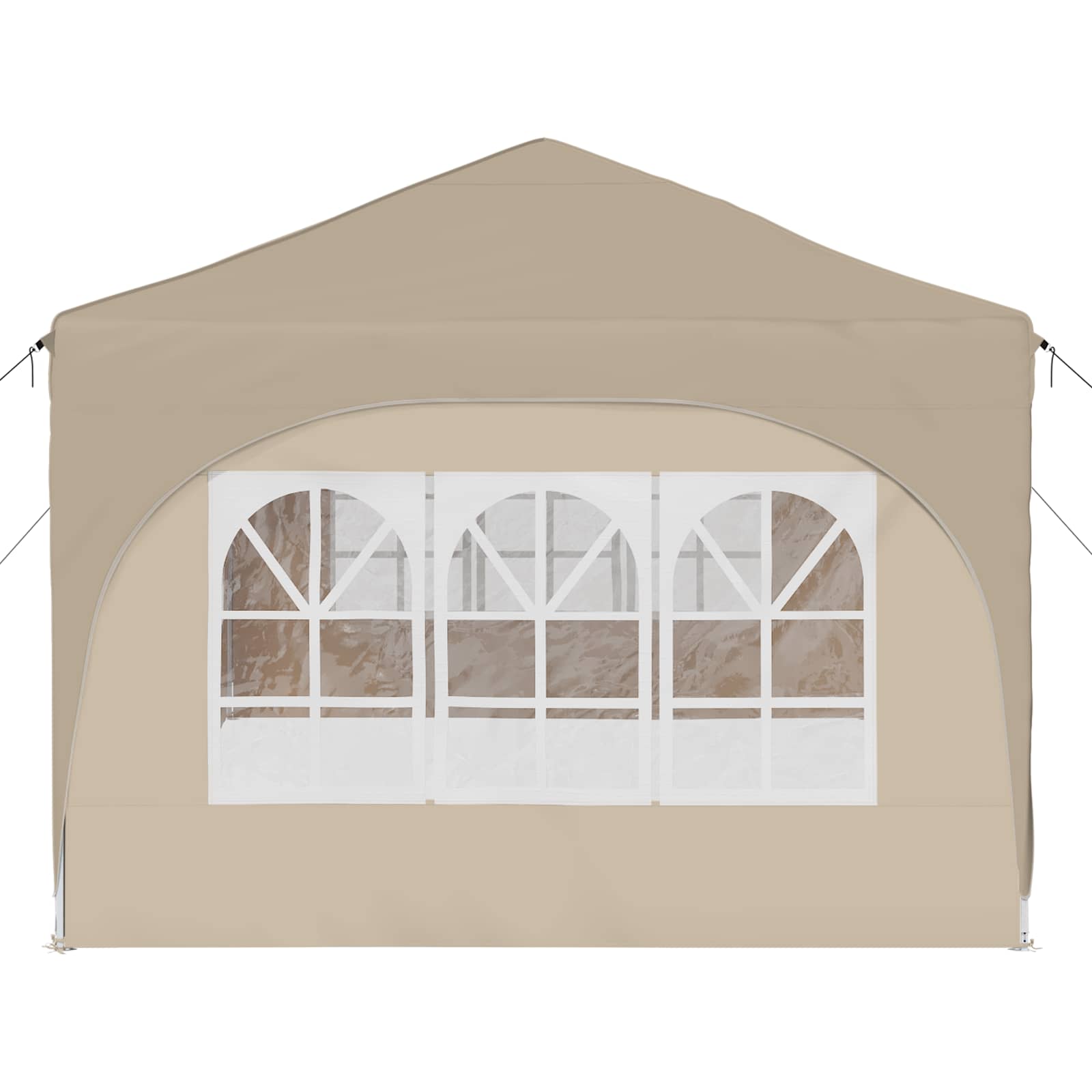 Tenda per feste a pop-up 575 x 288 x 245 cm Crema