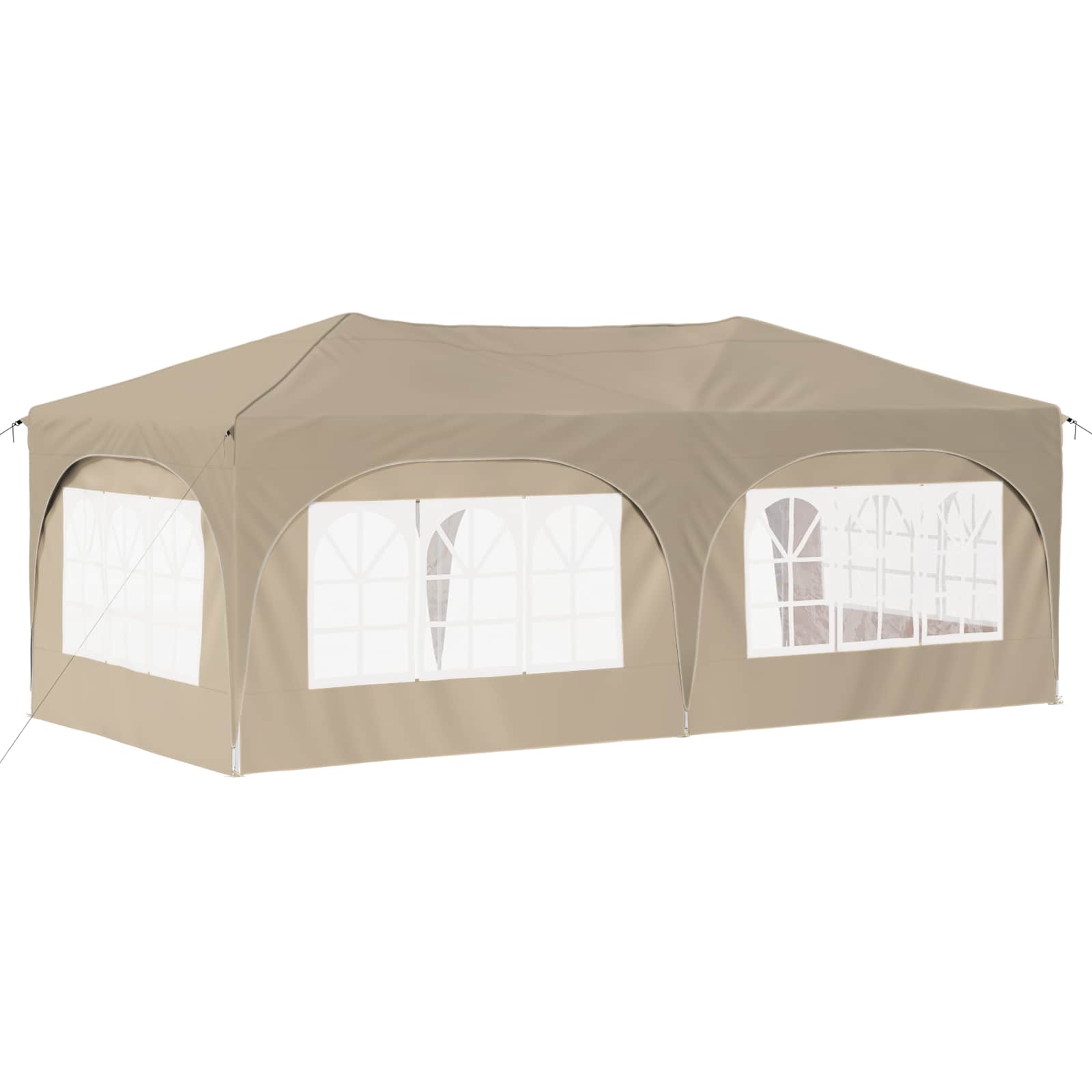 Tenda per feste a pop-up 575 x 288 x 245 cm Crema