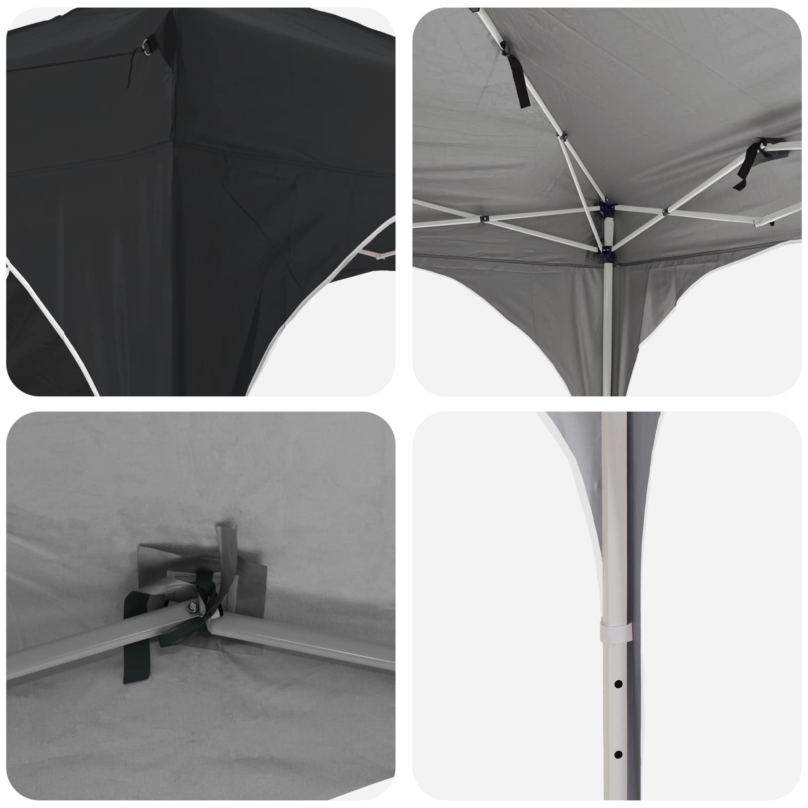 Tenda per feste a pop-up 575 x 288 x 245 cm Antracite