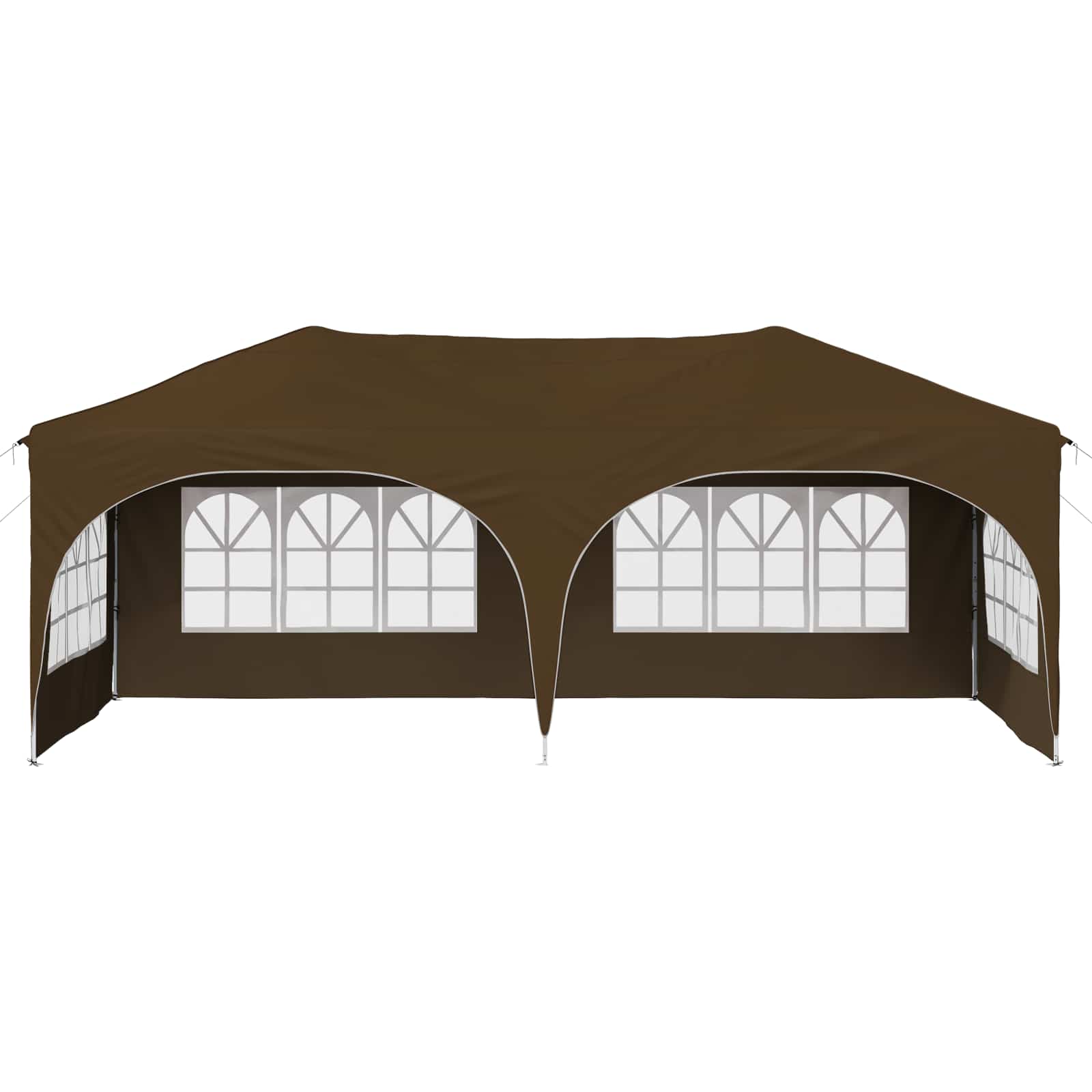 Tenda per feste a pop-up 575 x 288 x 245 cm Tortora