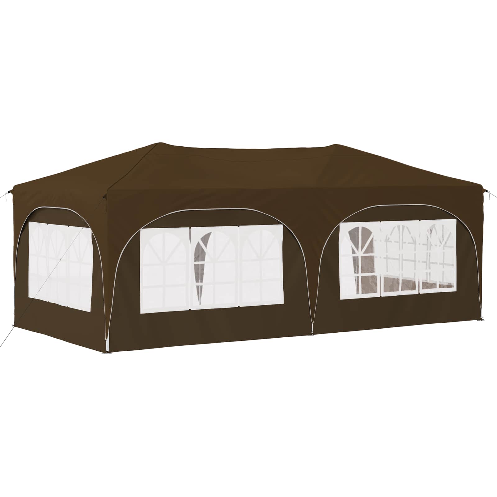 Tenda per feste a pop-up 575 x 288 x 245 cm Tortora