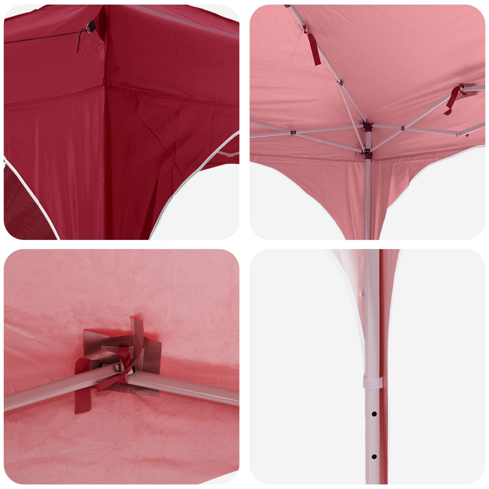 Tenda per feste a pop-up 575 x 288 x 245 cm Borgogna