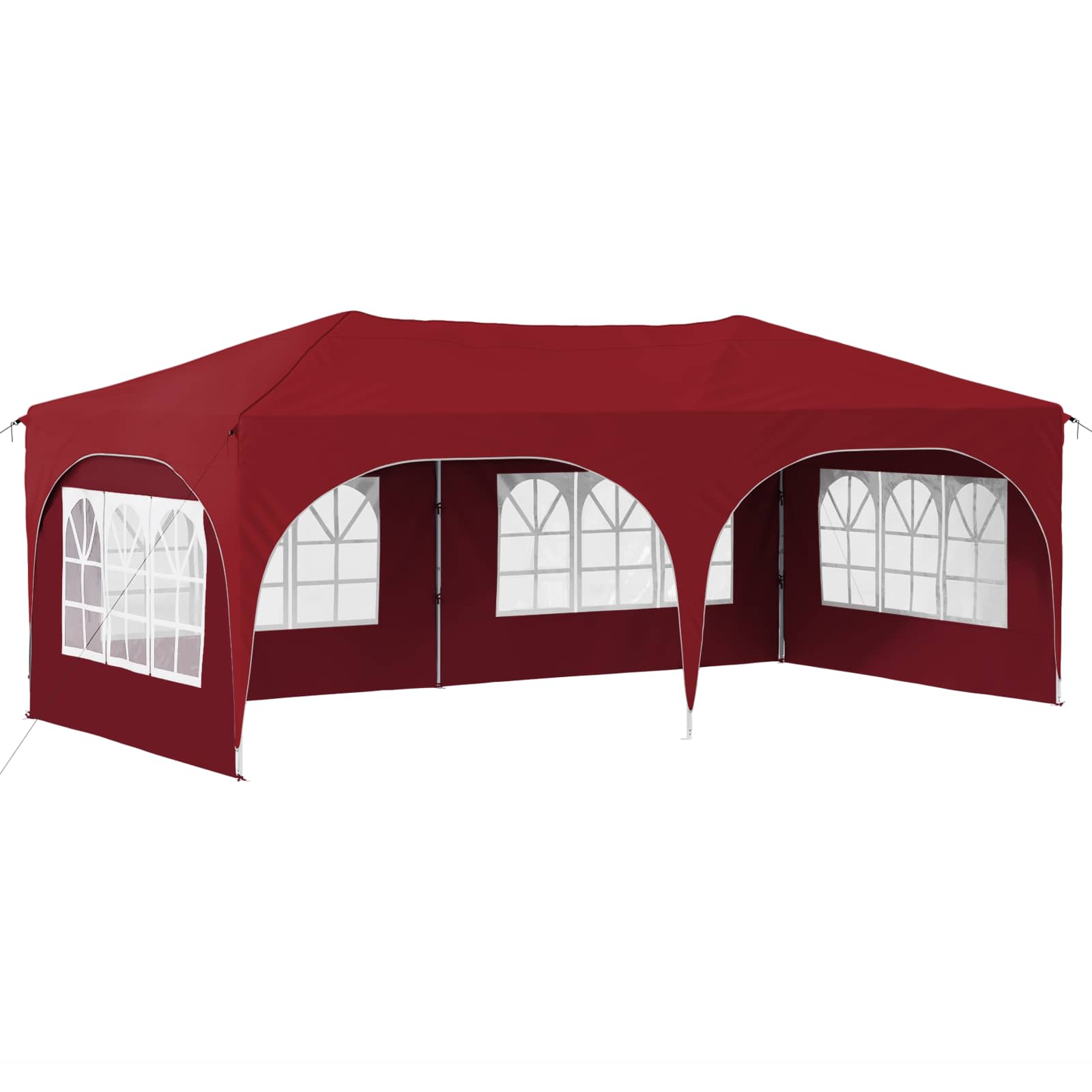 Tenda per feste a pop-up 575 x 288 x 245 cm Borgogna