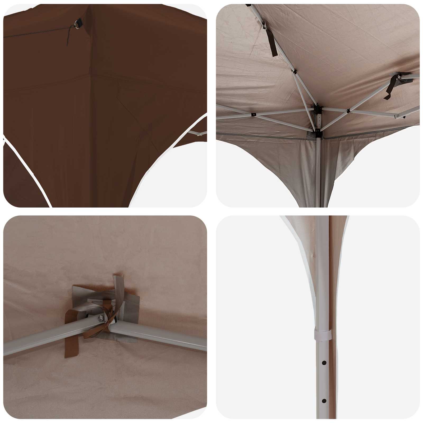 Tenda per feste a pop-up 575 x 288 x 245 cm Marrone