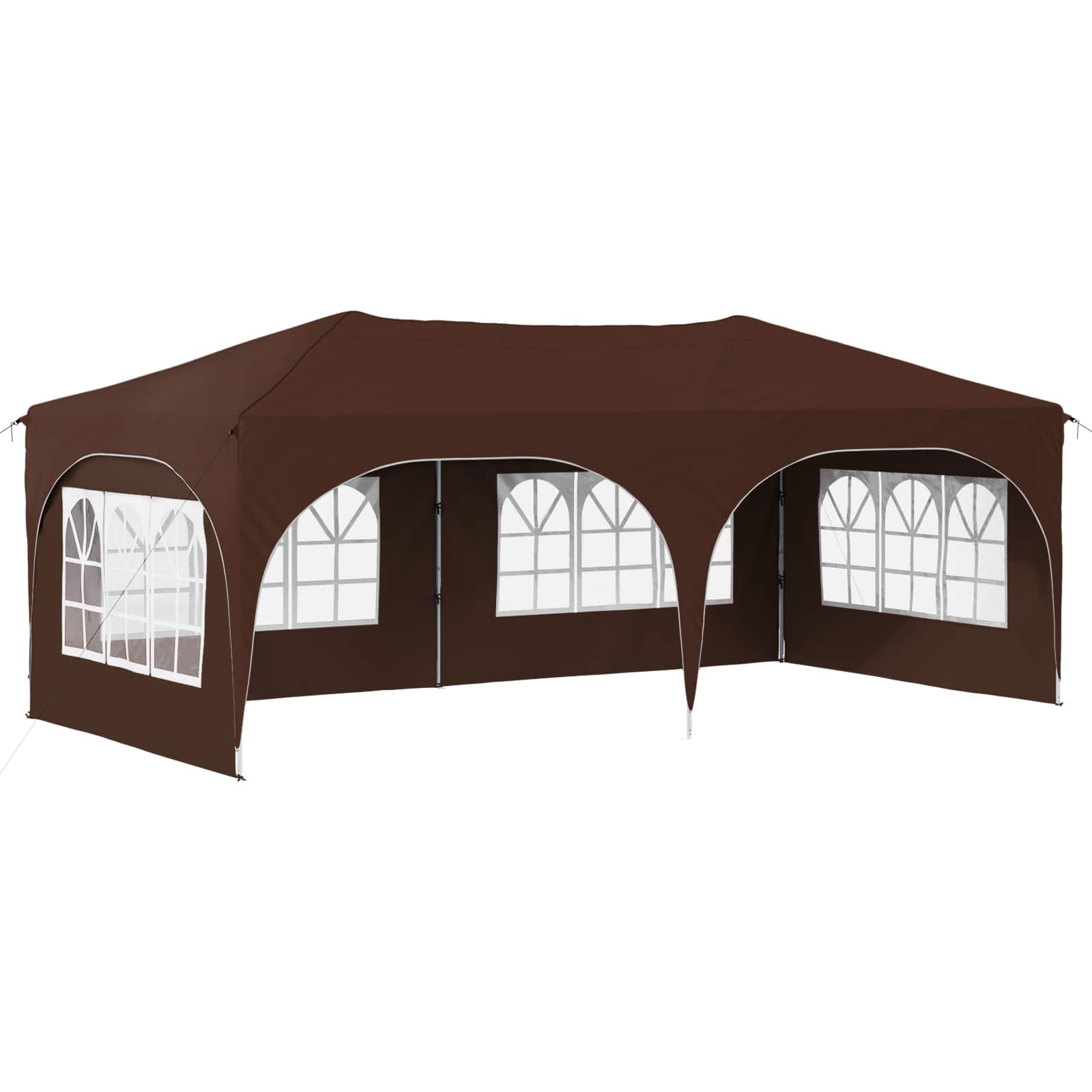 Tenda per feste a pop-up 575 x 288 x 245 cm Marrone