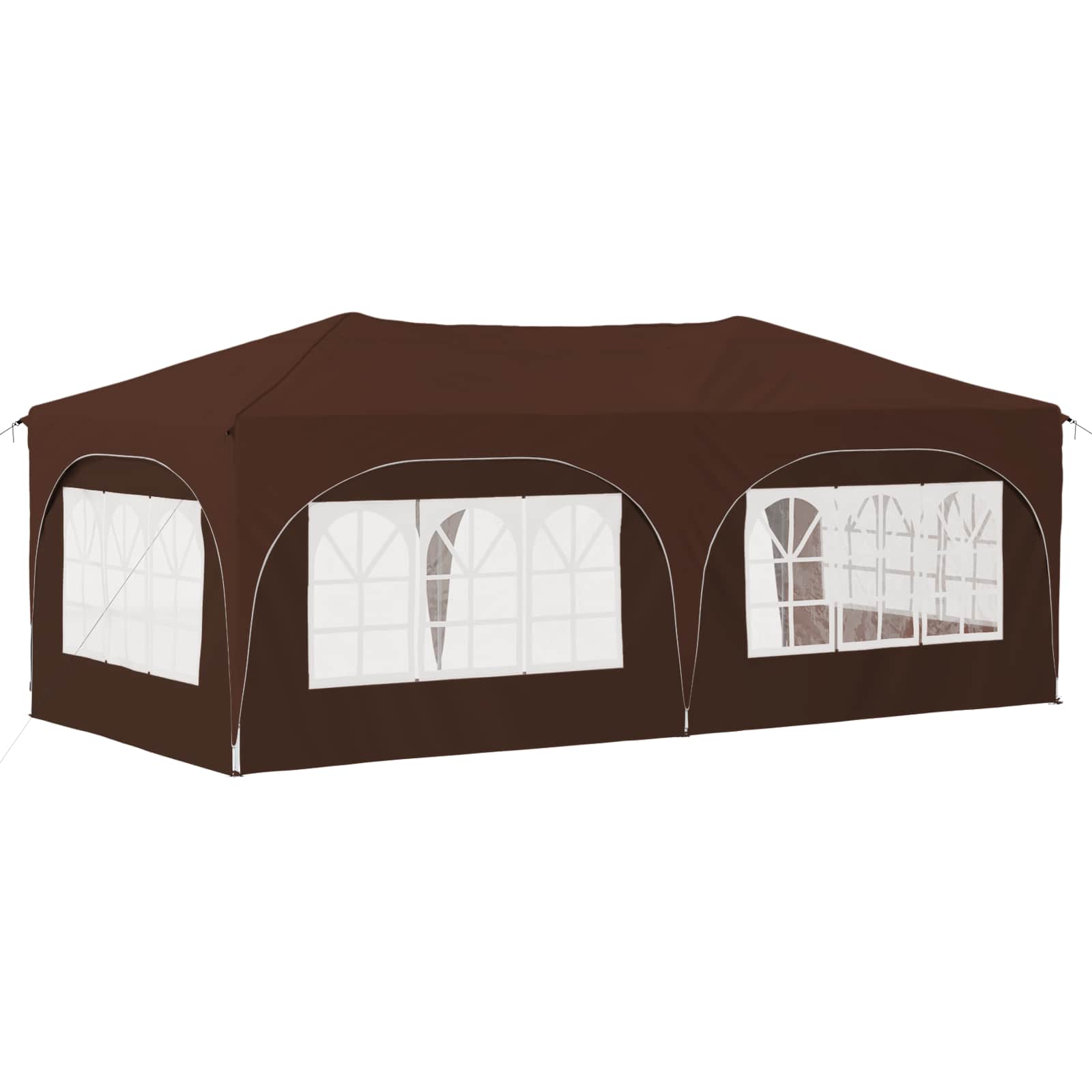 Tenda per feste a pop-up 575 x 288 x 245 cm Marrone