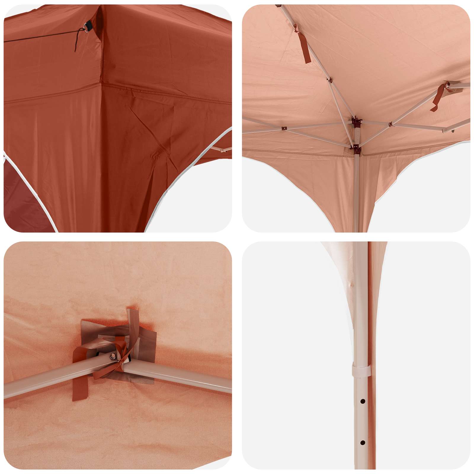 Tenda per feste a pop-up 575 x 288 x 245 cm Terracotta