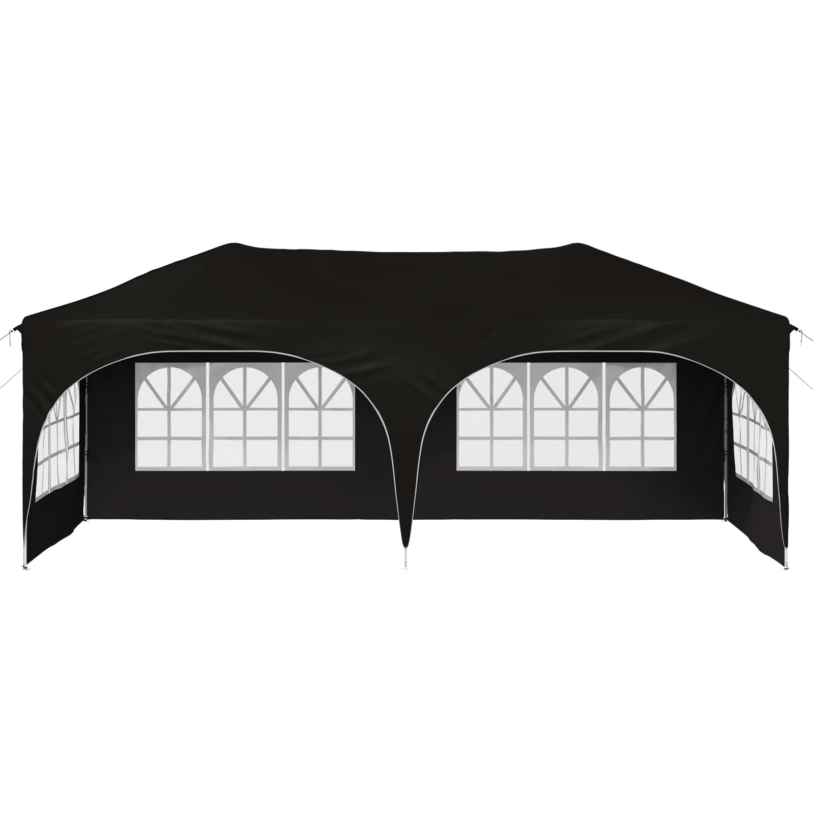 Tenda per feste a pop-up 575 x 288 x 245 cm Nero Tessuto Oxford