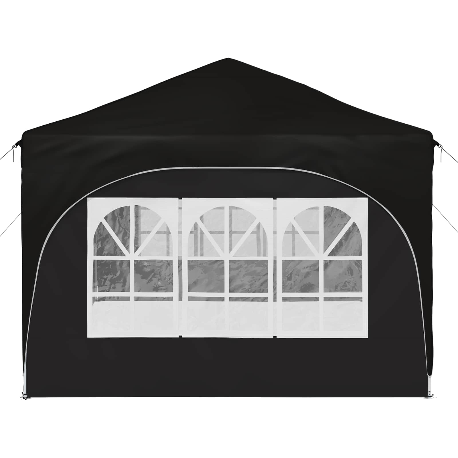 Tenda per feste a pop-up 575 x 288 x 245 cm Nero Tessuto Oxford