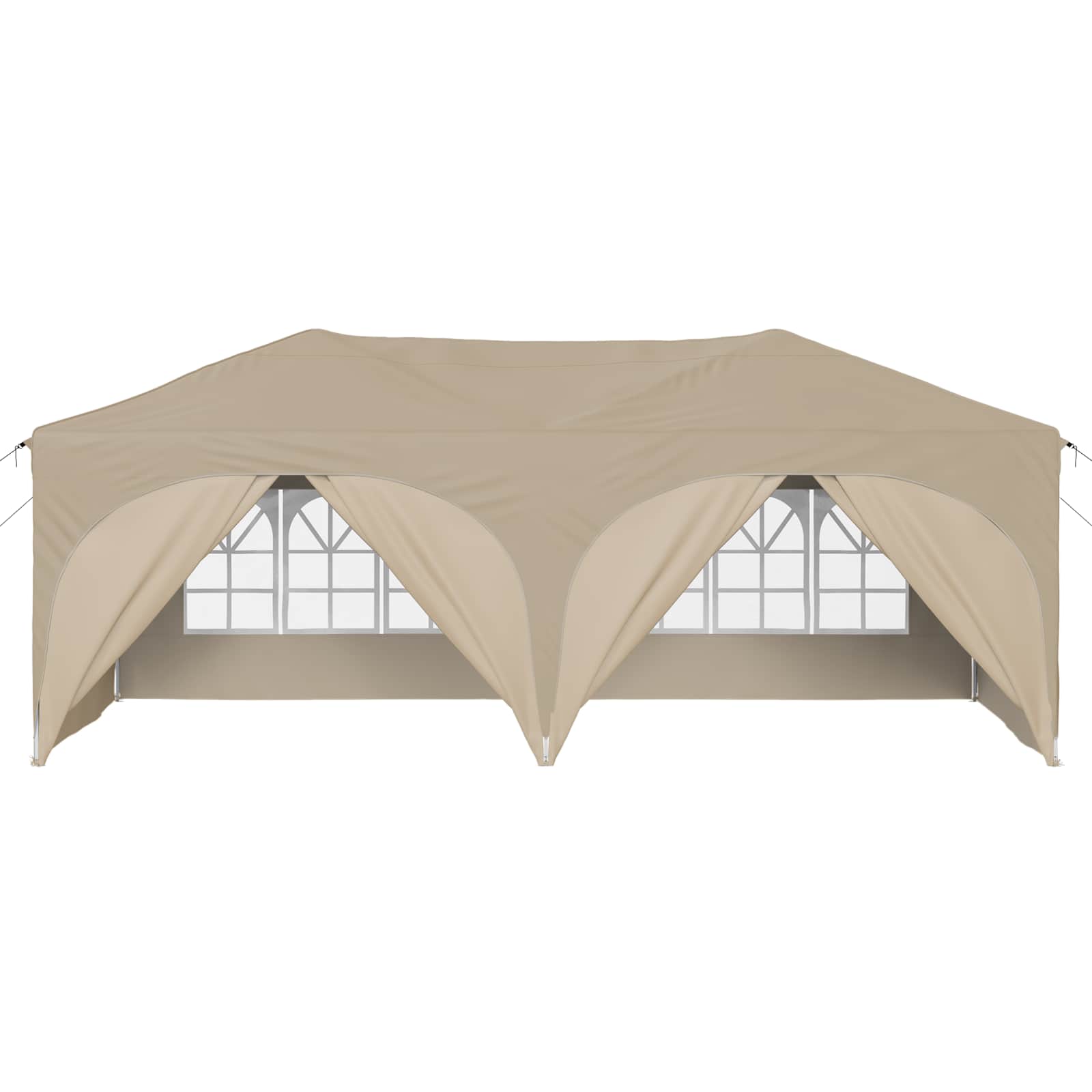 Tenda per feste a pop-up 575 x 288 x 245 cm Crema