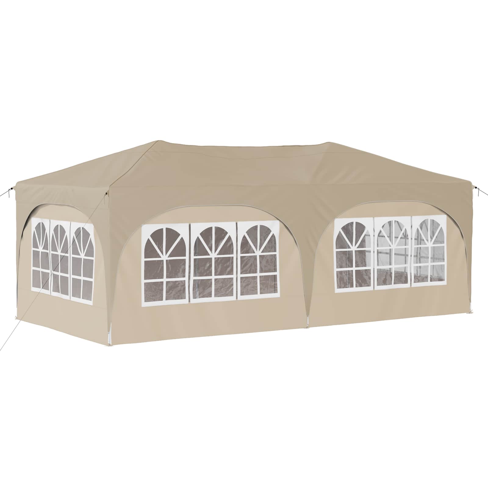 Tenda per feste a pop-up 575 x 288 x 245 cm Crema