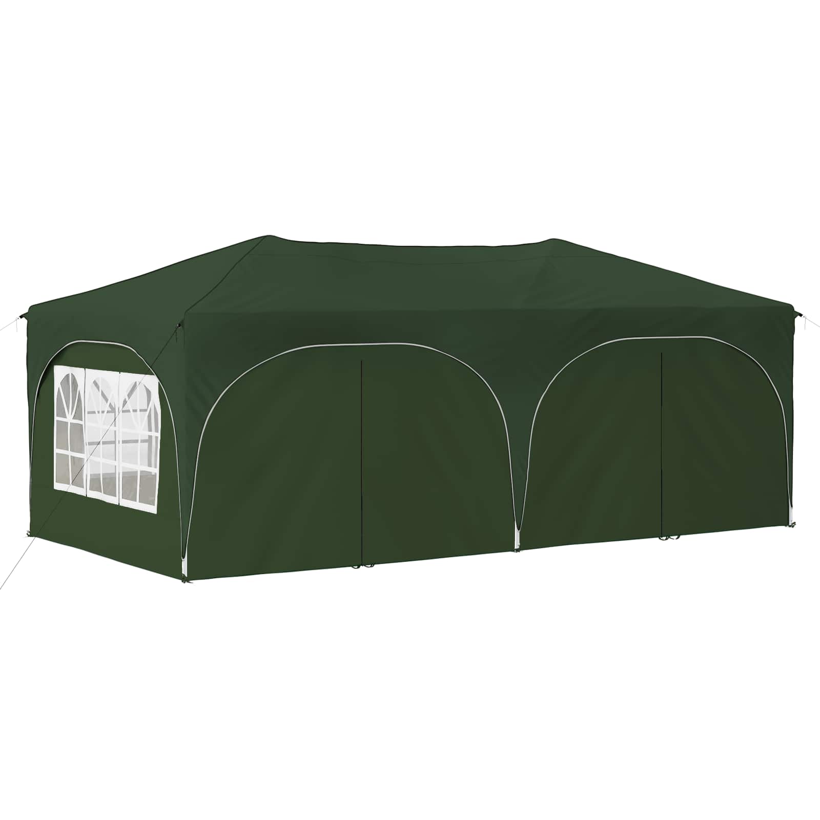 Tenda per feste a pop-up 575 x 288 x 245 cm Verde