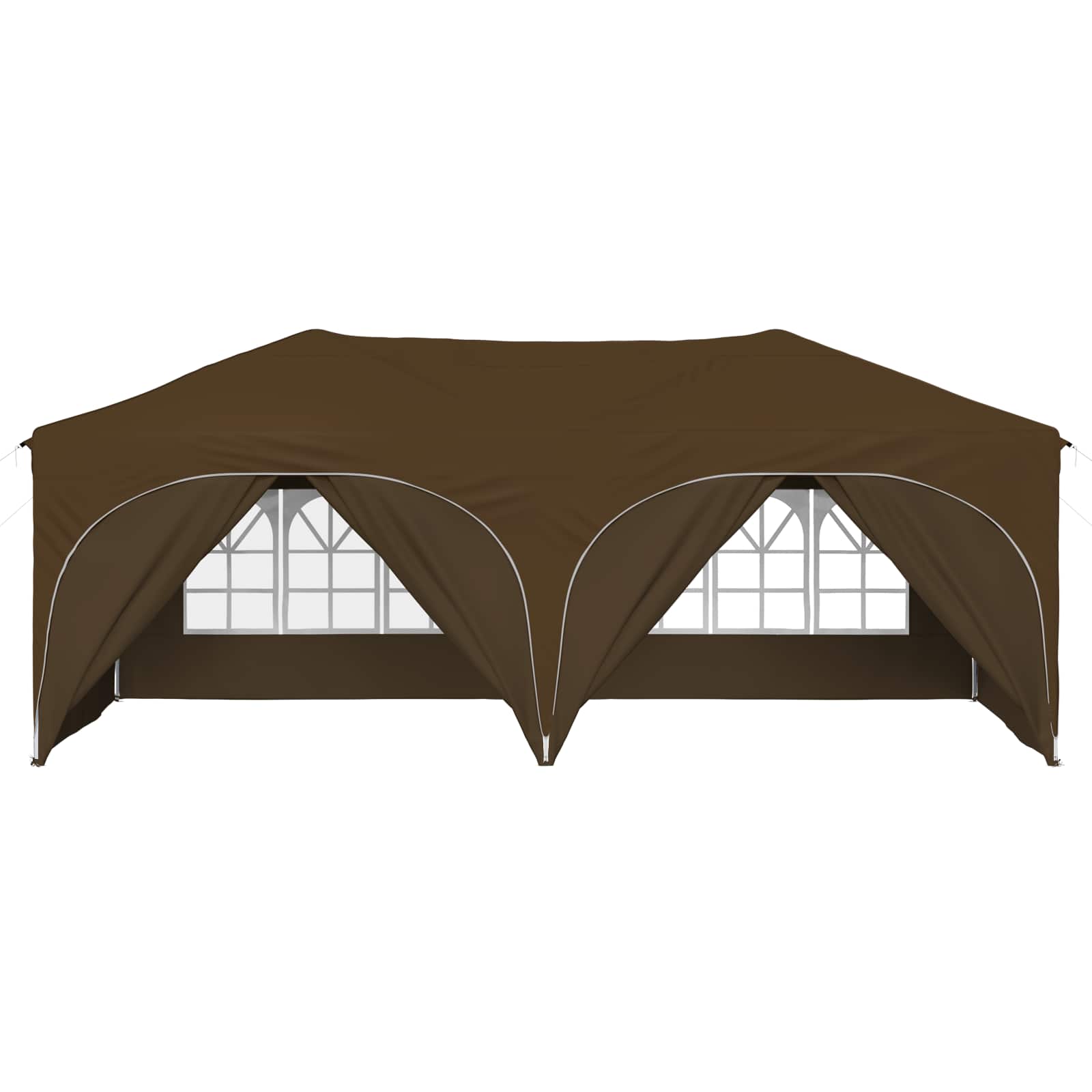 Tenda per feste a pop-up 575 x 288 x 245 cm Tortora