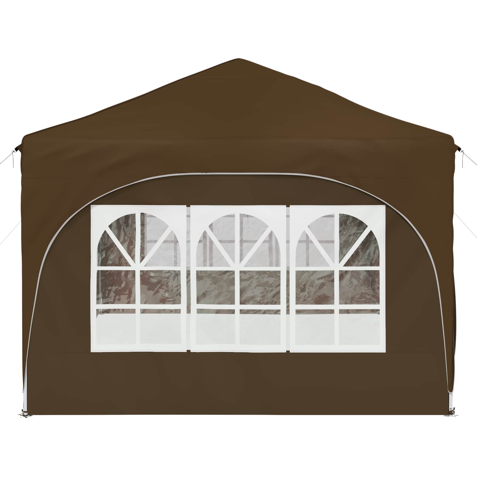 Tenda per feste a pop-up 575 x 288 x 245 cm Tortora