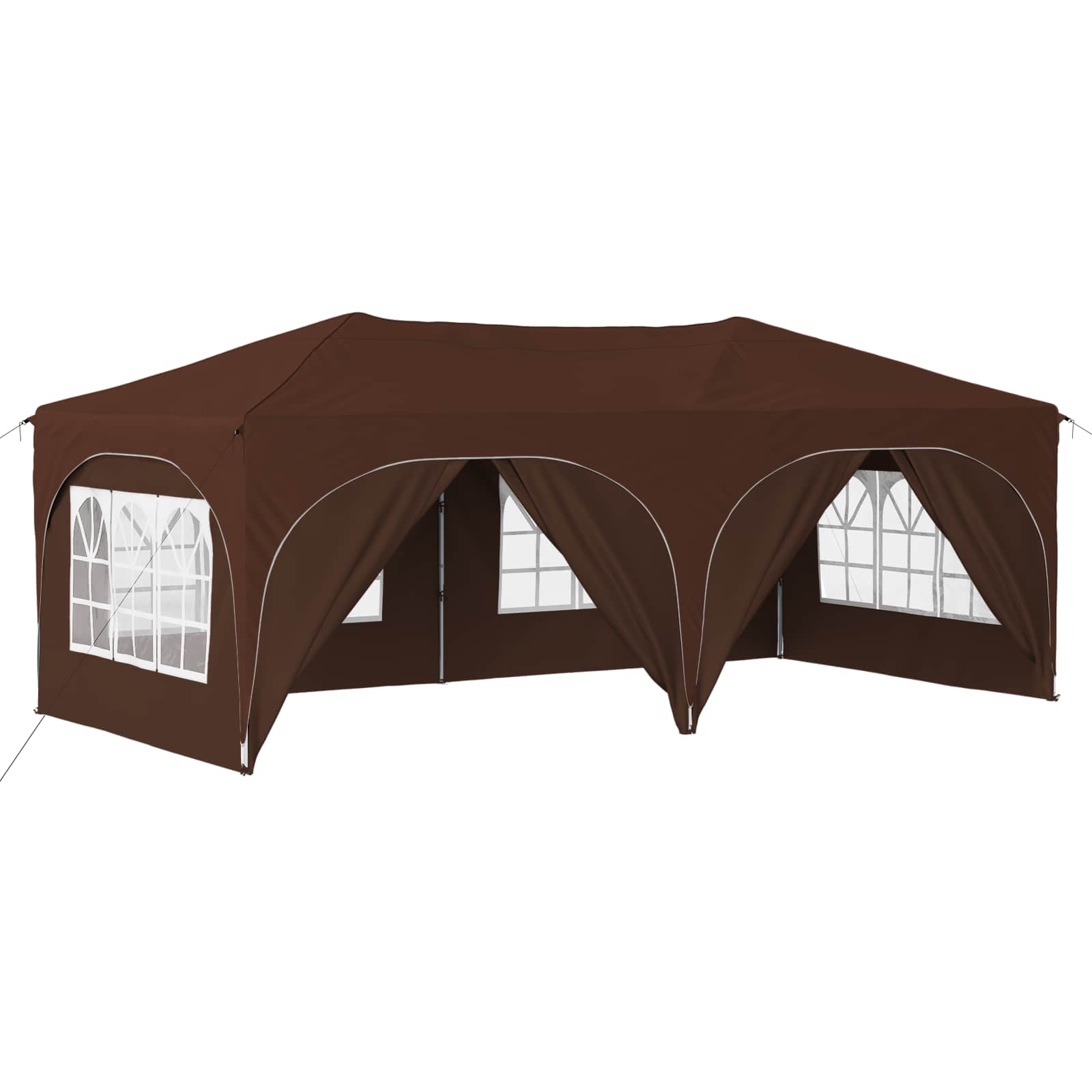 Tenda per feste a pop-up 575 x 288 x 245 cm Marrone