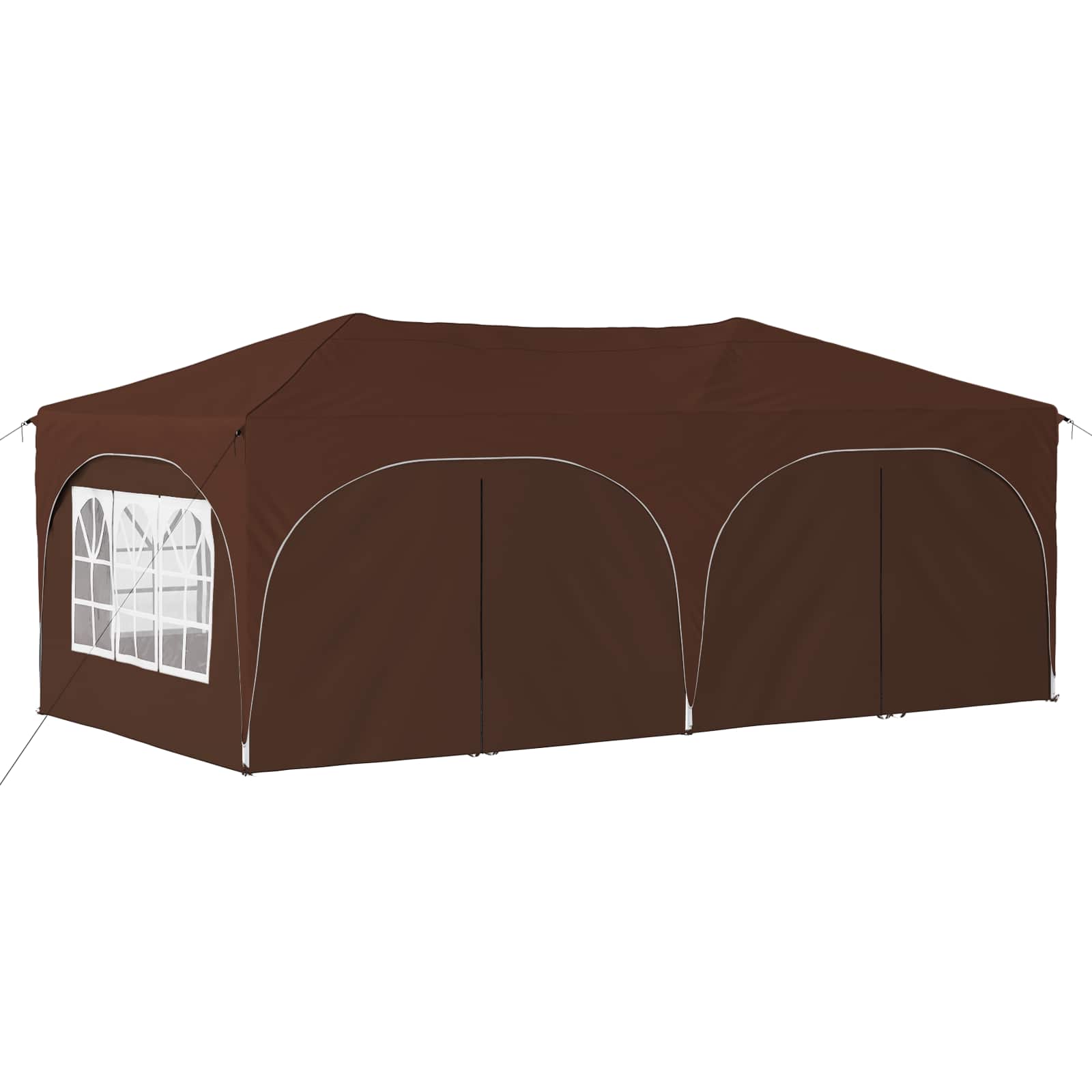 Tenda per feste a pop-up 575 x 288 x 245 cm Marrone