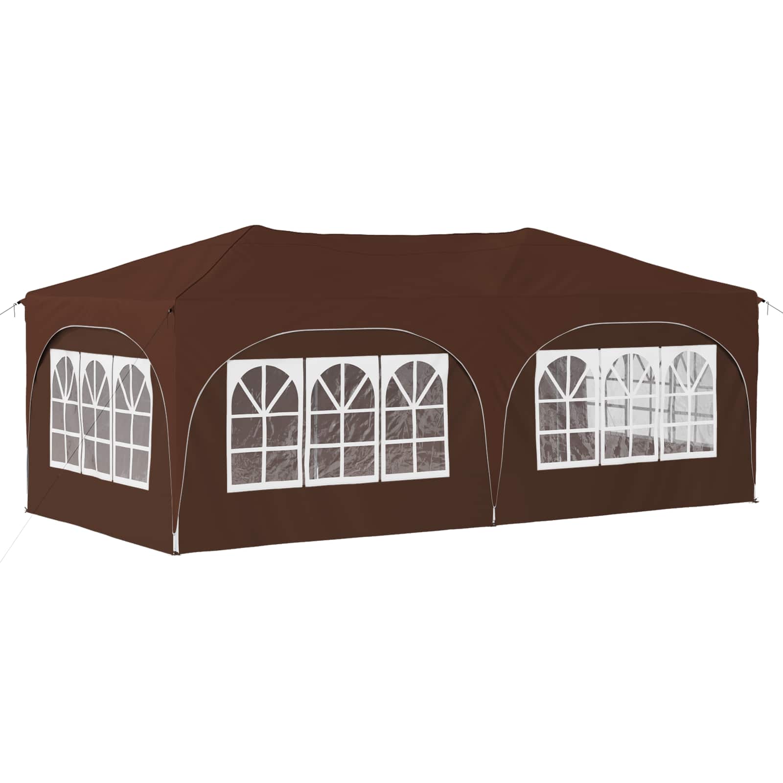 Tenda per feste a pop-up 575 x 288 x 245 cm Marrone