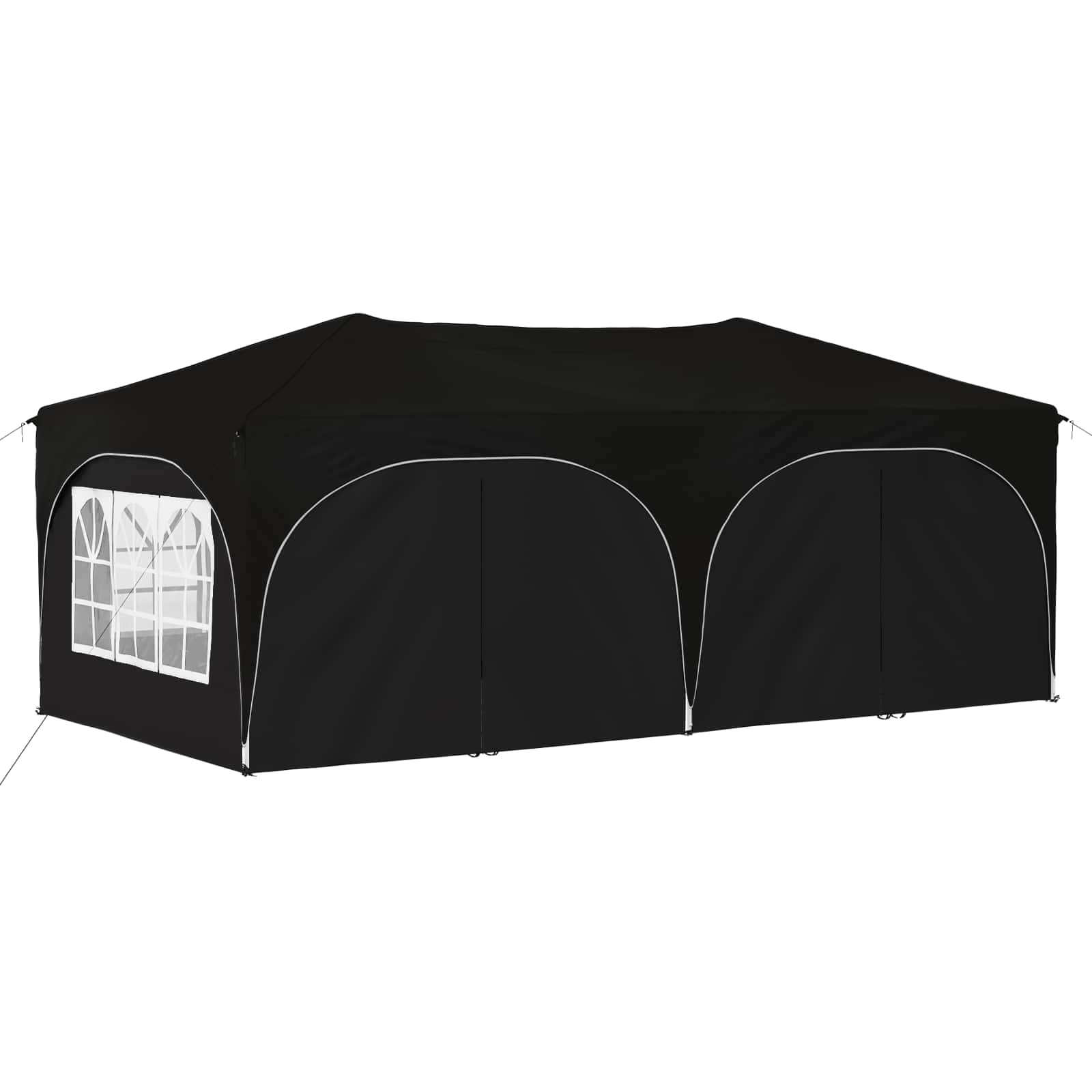 Tenda per feste a pop-up 575 x 288 x 245 cm Nero Tessuto Oxford