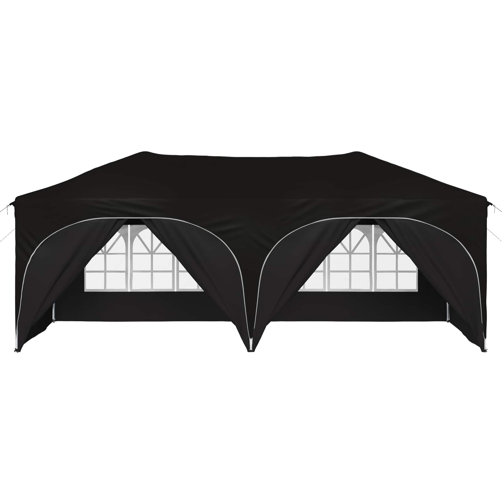 Tenda per feste a pop-up 575 x 288 x 245 cm Nero Tessuto Oxford