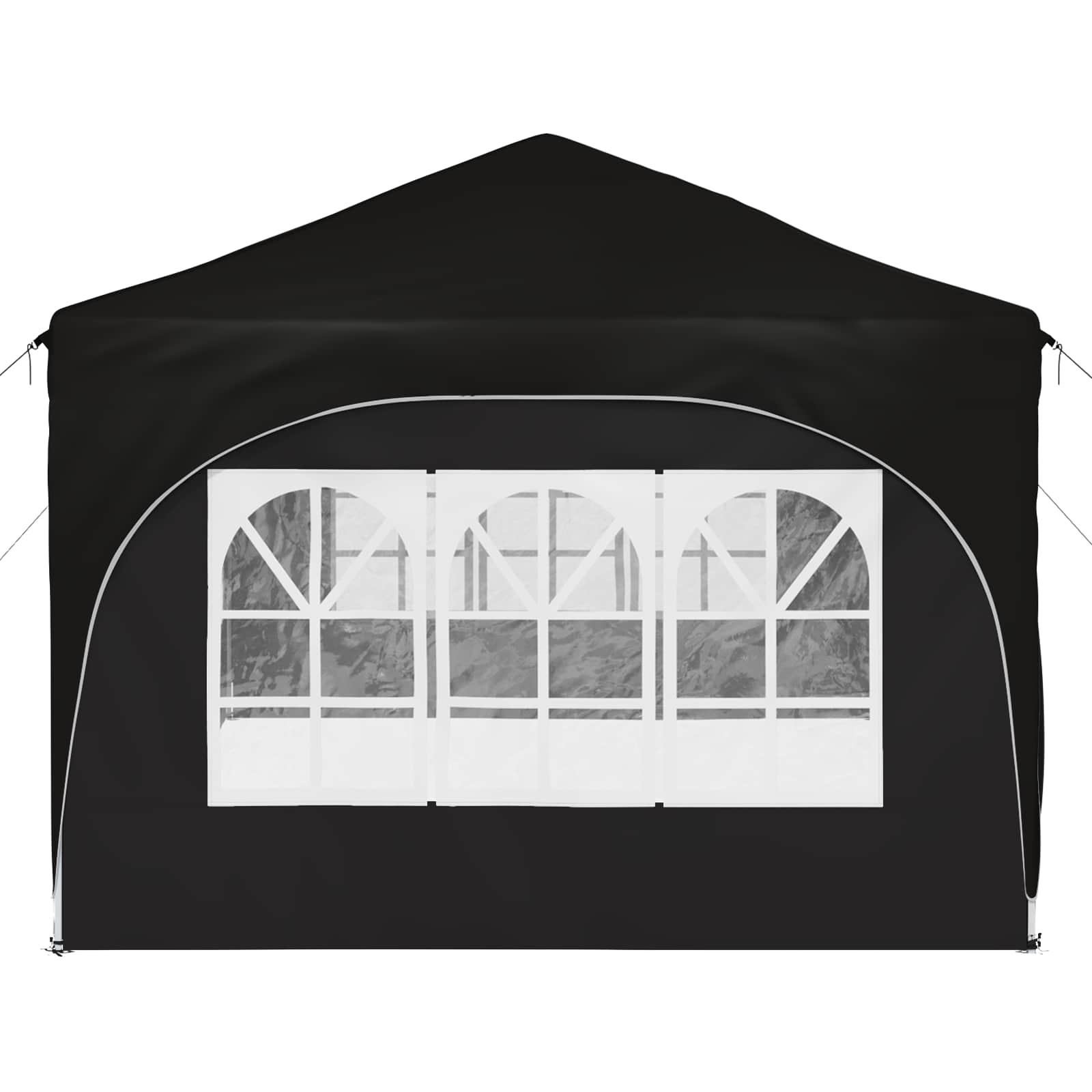 Tenda per feste a pop-up 575 x 288 x 245 cm Nero Tessuto Oxford