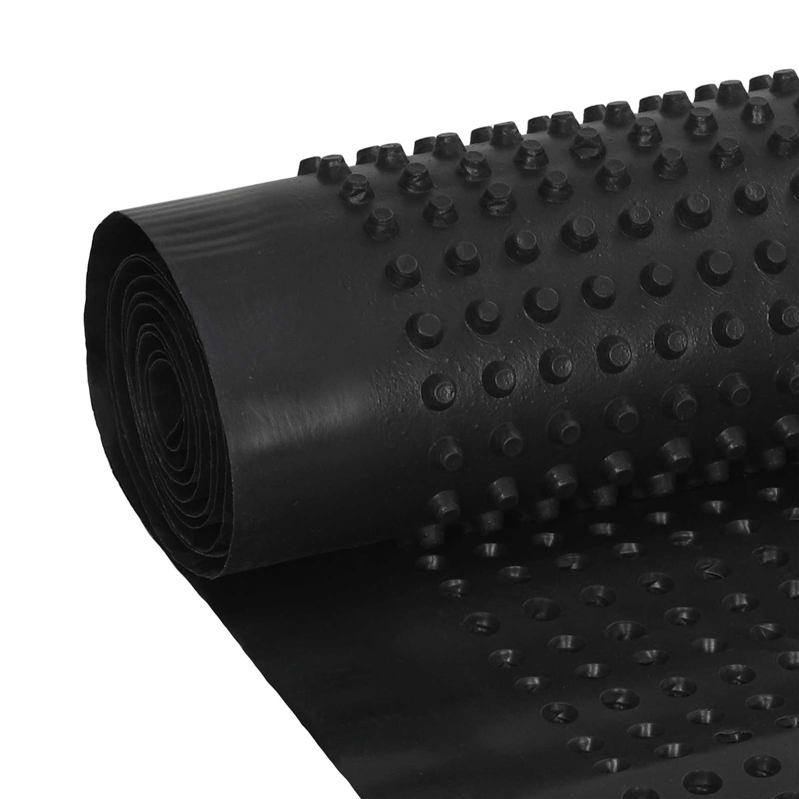 Foglio di drenaggio stampato 2 pz Nero 0,5 x 20 m HDPE