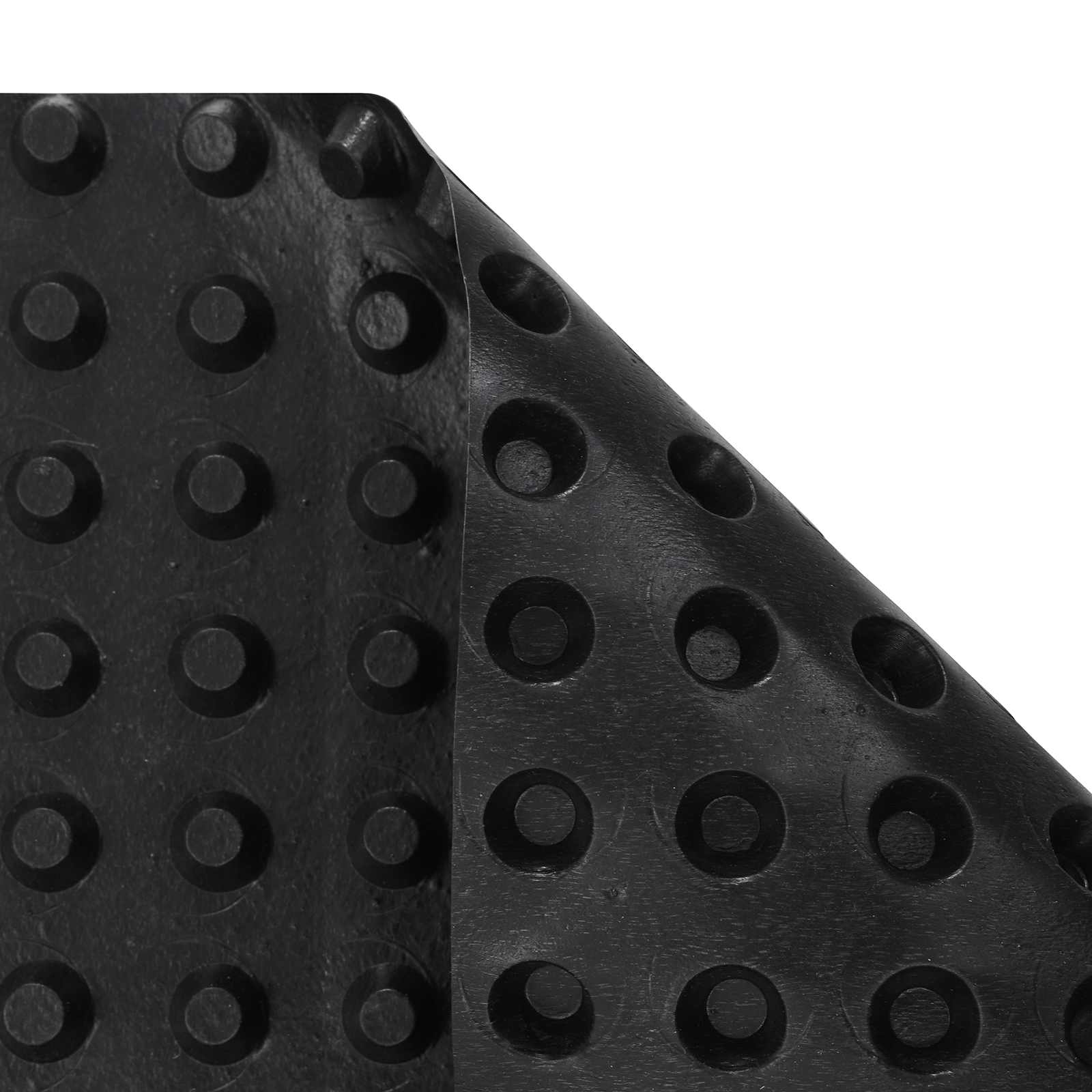 Foglio di drenaggio stampato Nero 1 x 20 m HDPE