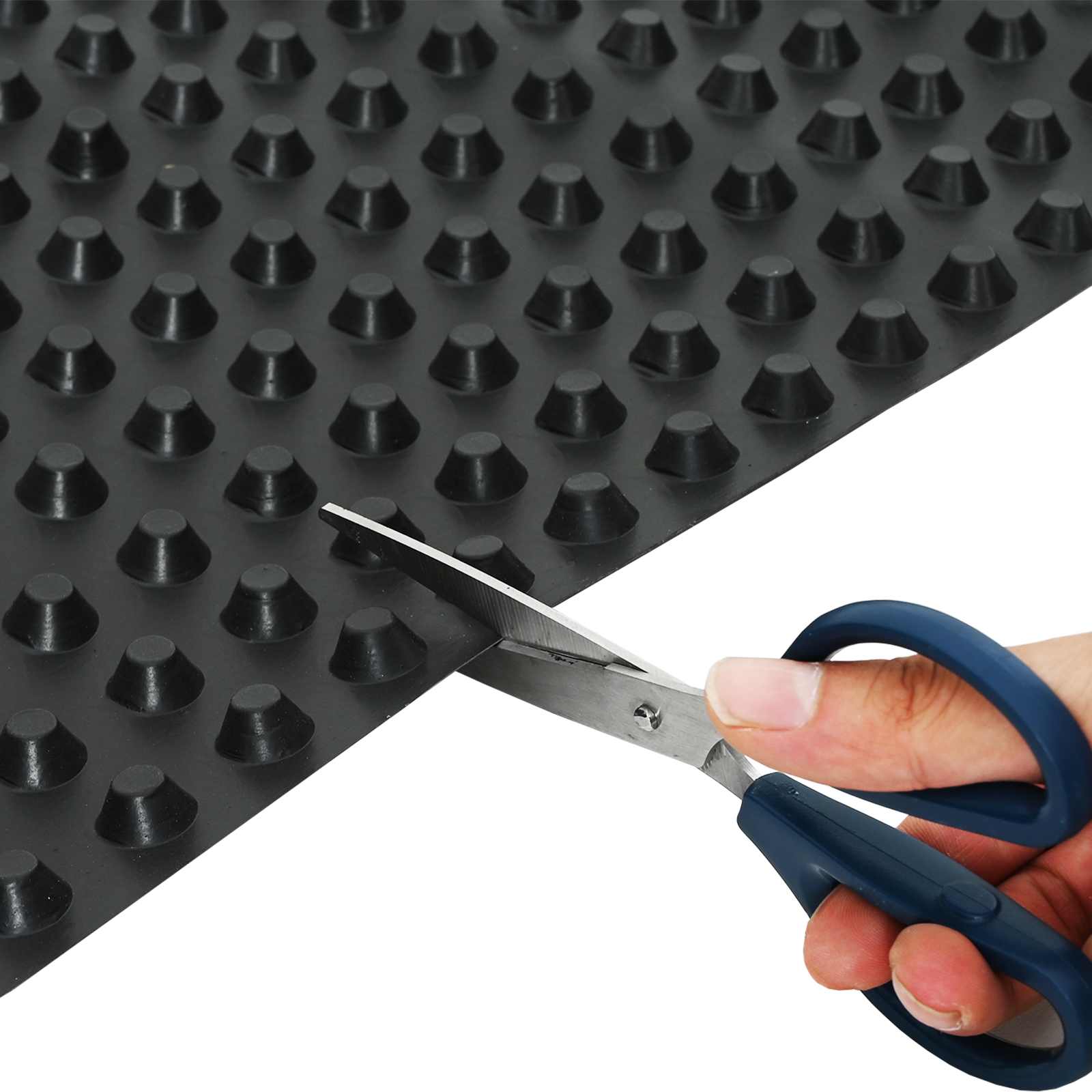 Foglio di drenaggio stampato 2 pz Nero 1 x 20 m HDPE