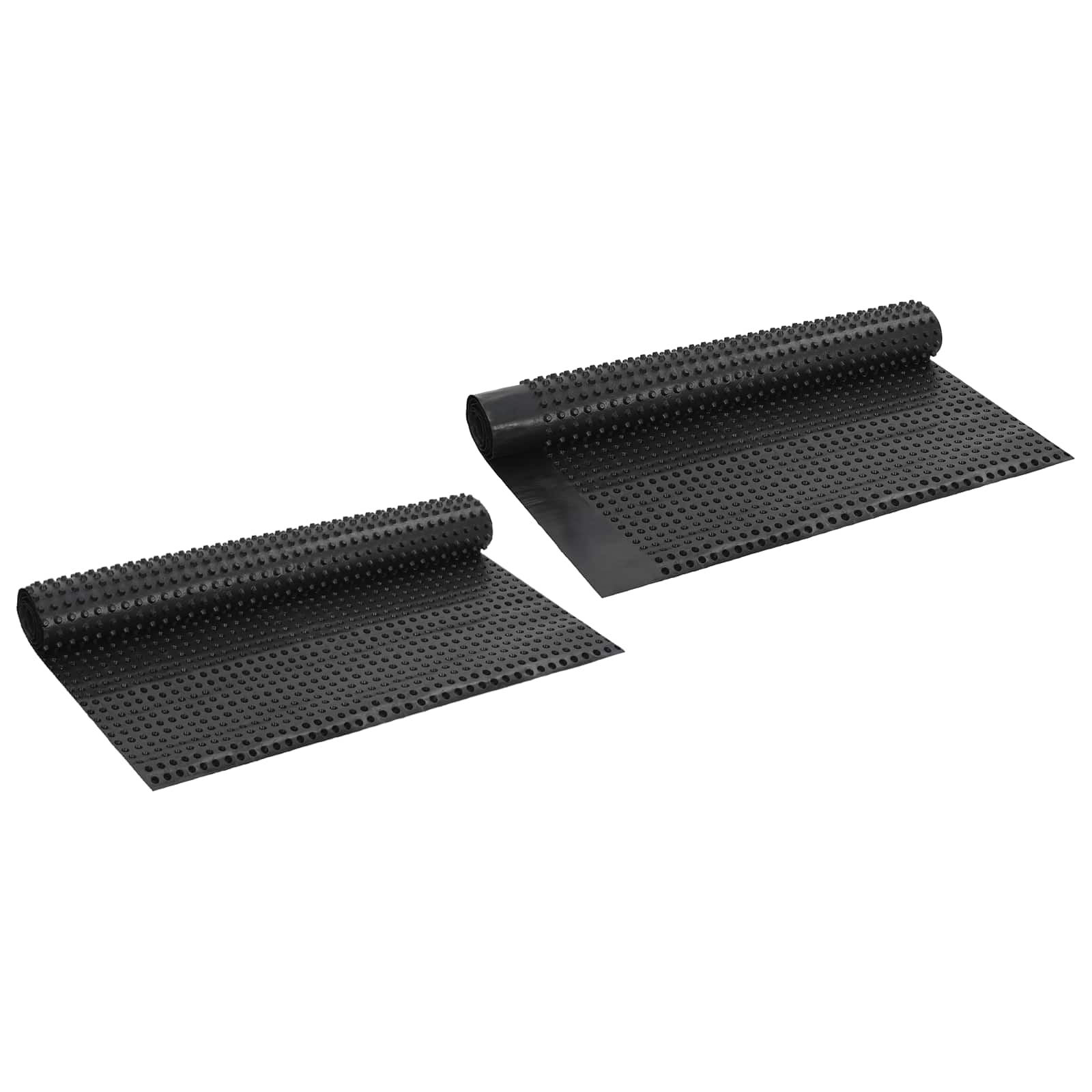 Foglio di drenaggio stampato 2 pz Nero 1 x 20 m HDPE