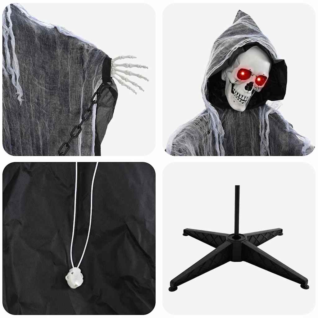 Tristo mietitore da appendere per Halloween SPOOKA Nero