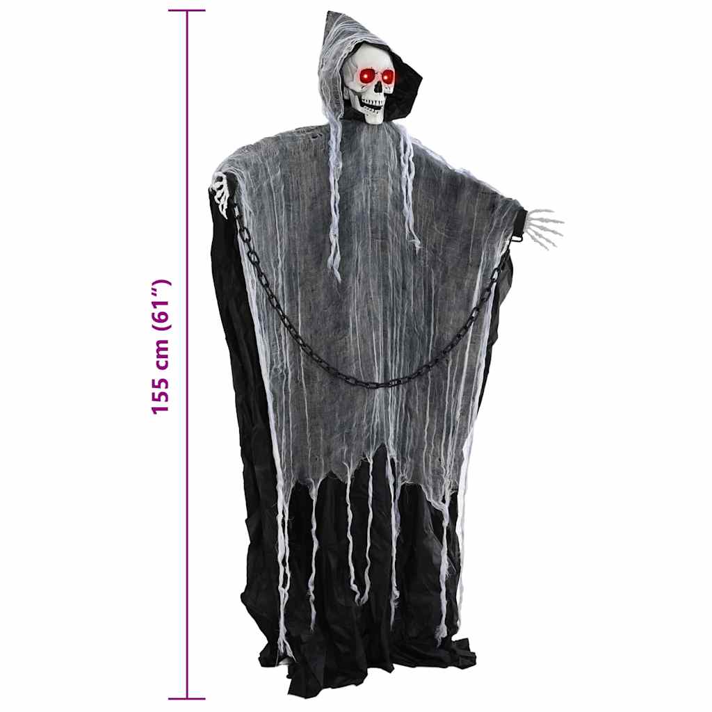 Tristo mietitore da appendere per Halloween SPOOKA Nero