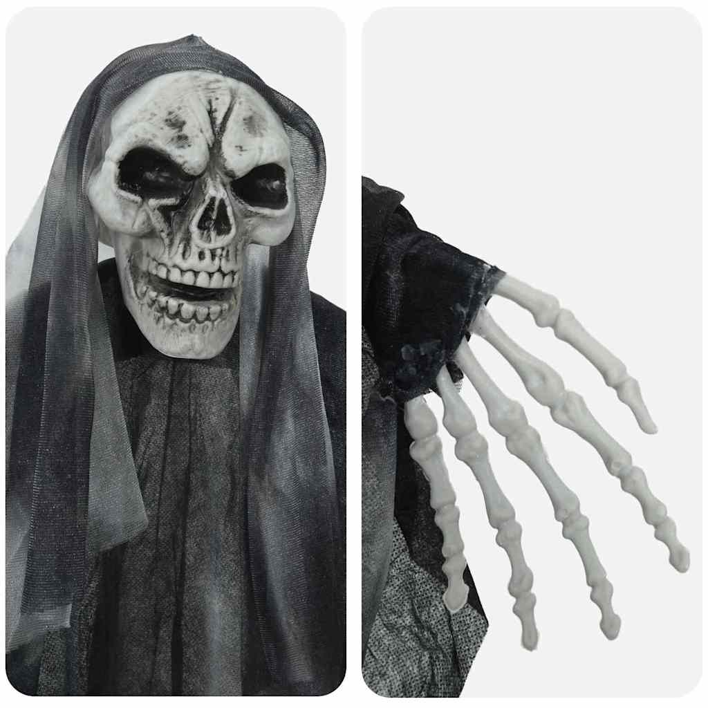 Fantasma appeso di Halloween 3 pz Nero 66 x 110 cm Poliestere
